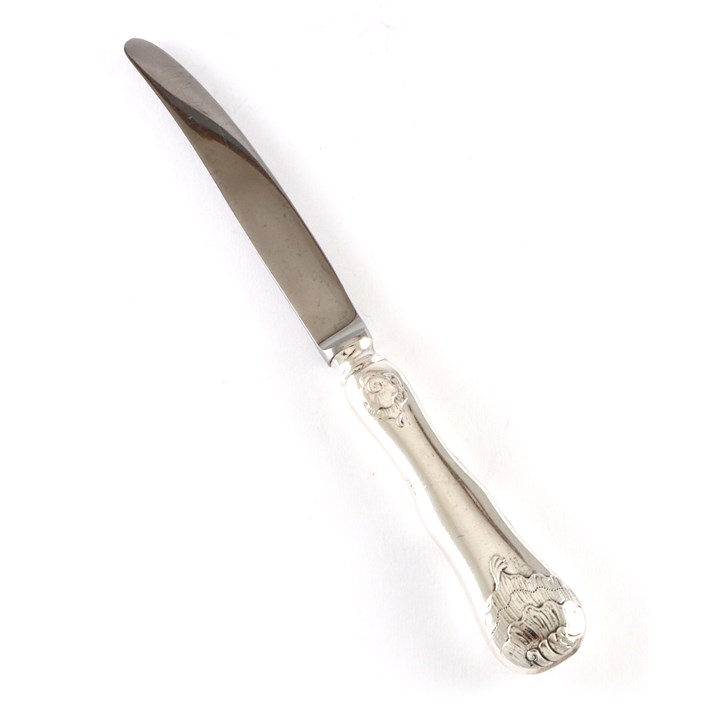 Norrøna fruktkniv i sølv på 17,7 cm