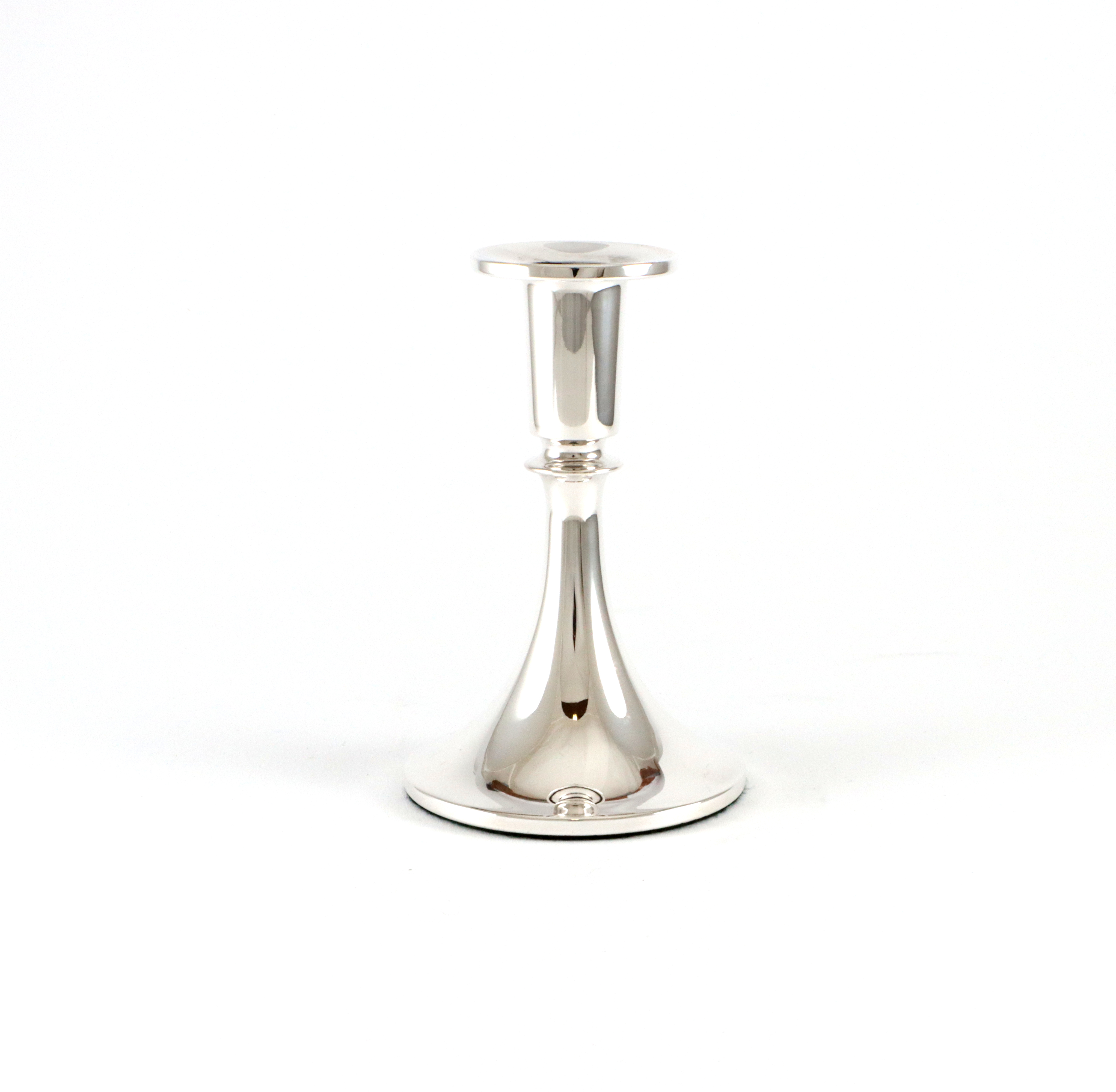 "Nobel" lysestake i 830 Sølv. 12 cm