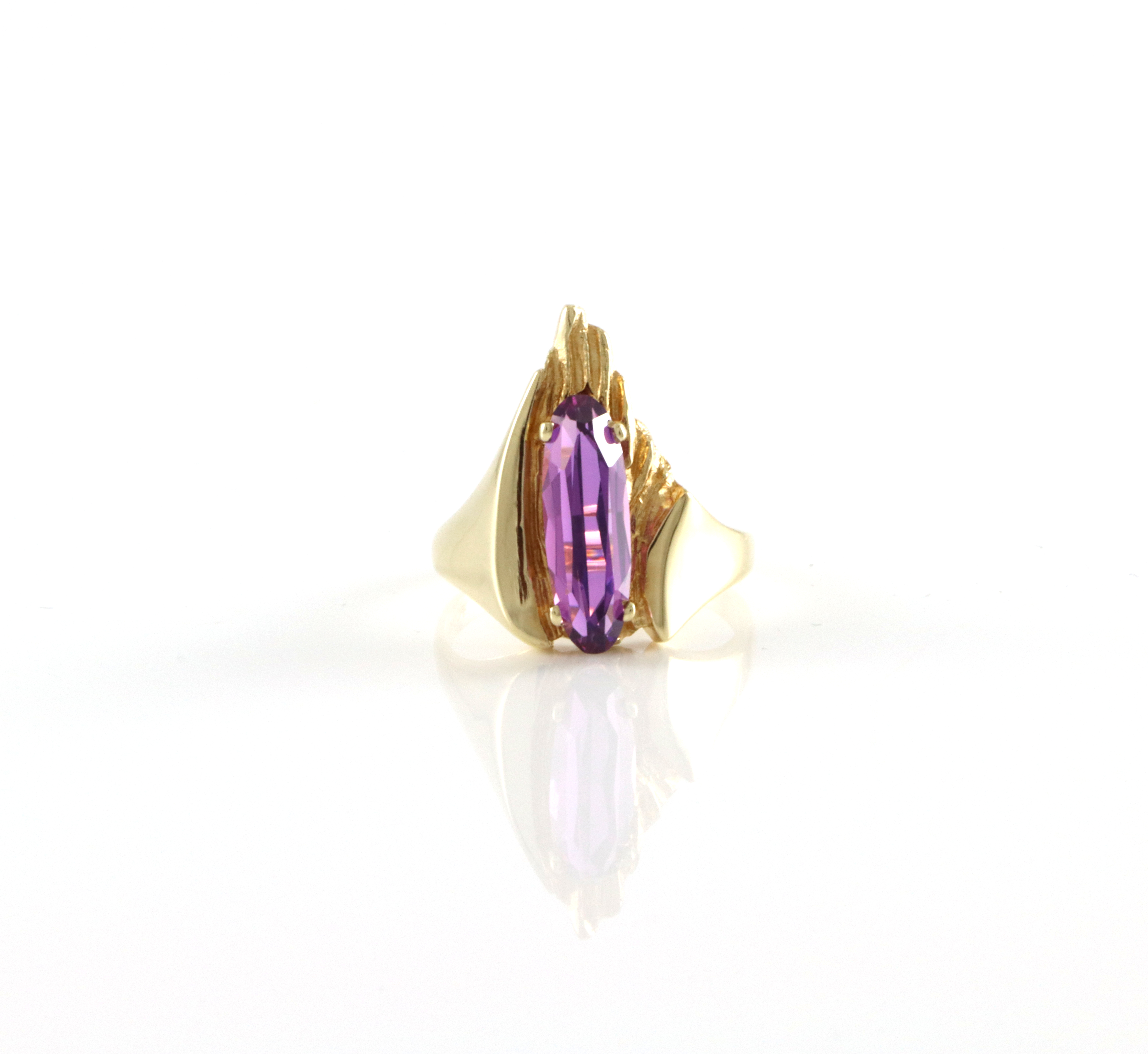 Lekker vintage ring med ametyst. Homstvedt, Bergen