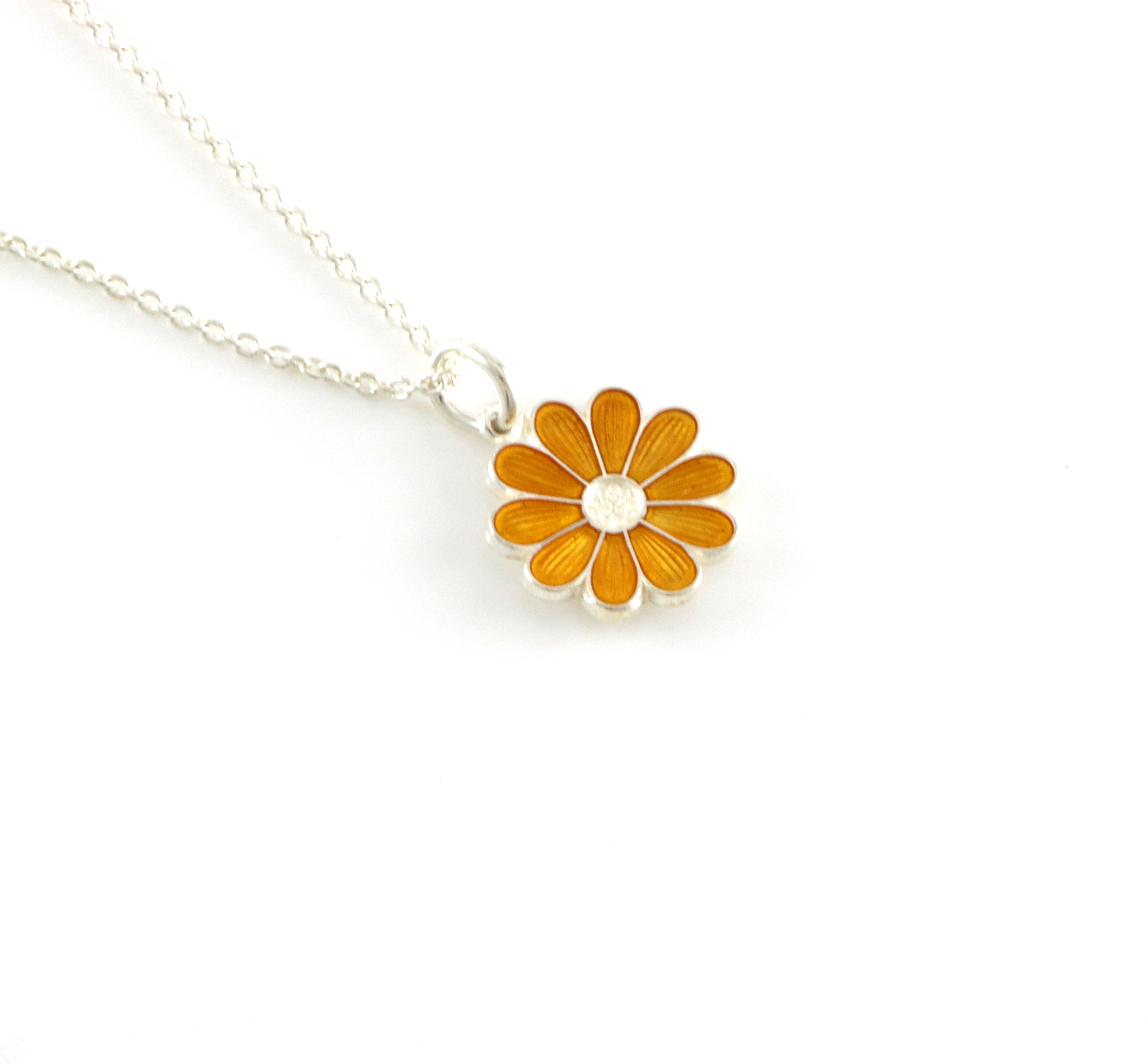 Emaljerte anheng i sølv