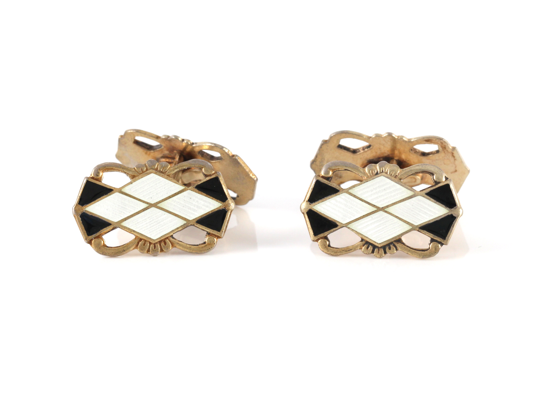 Emaljerte mansjettknapper