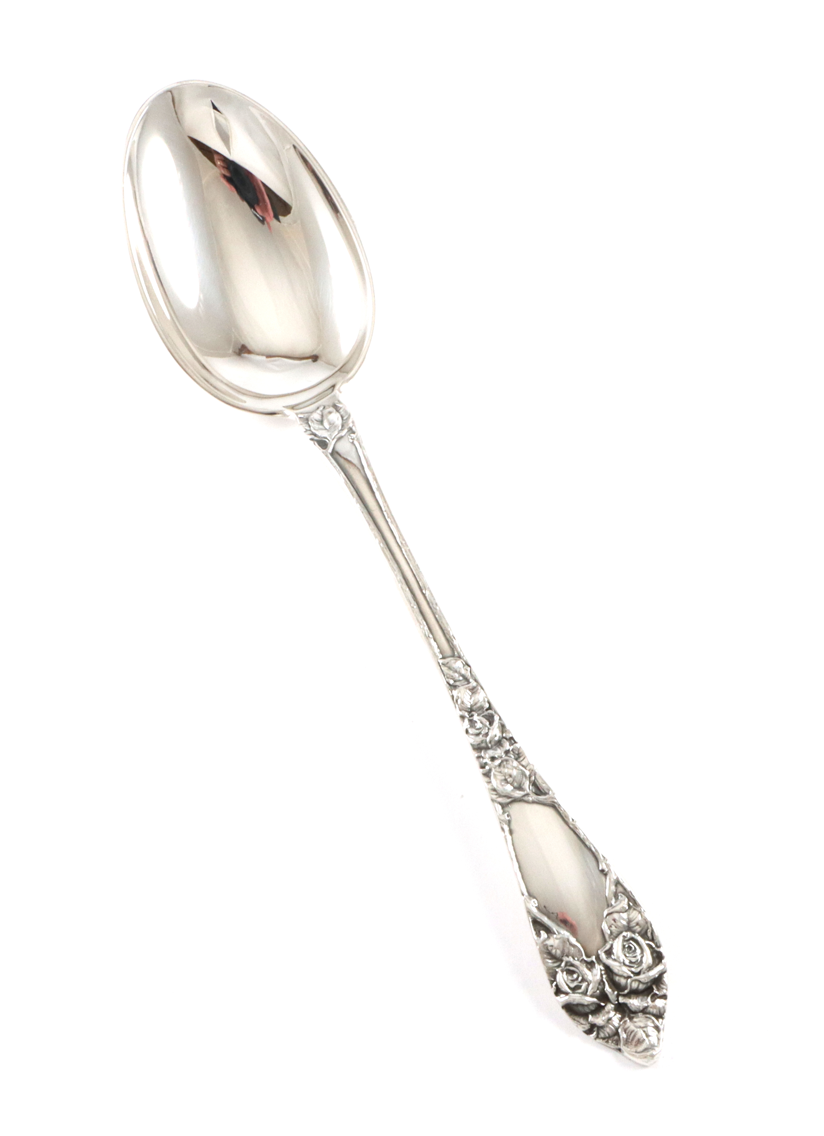 Opphøiet Rose stor spiseskje i sølv