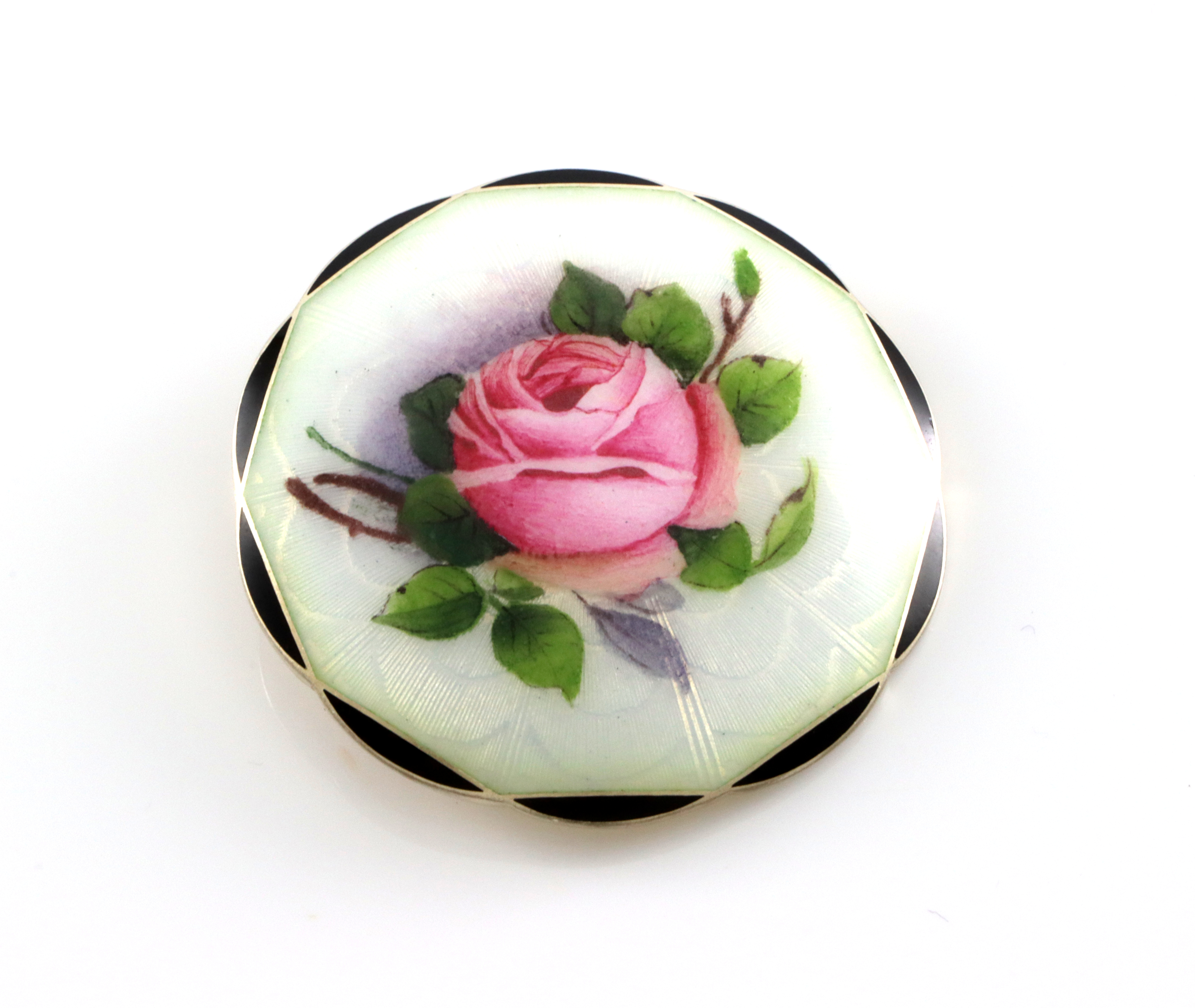 Emaljert brosje i s&#248;lv