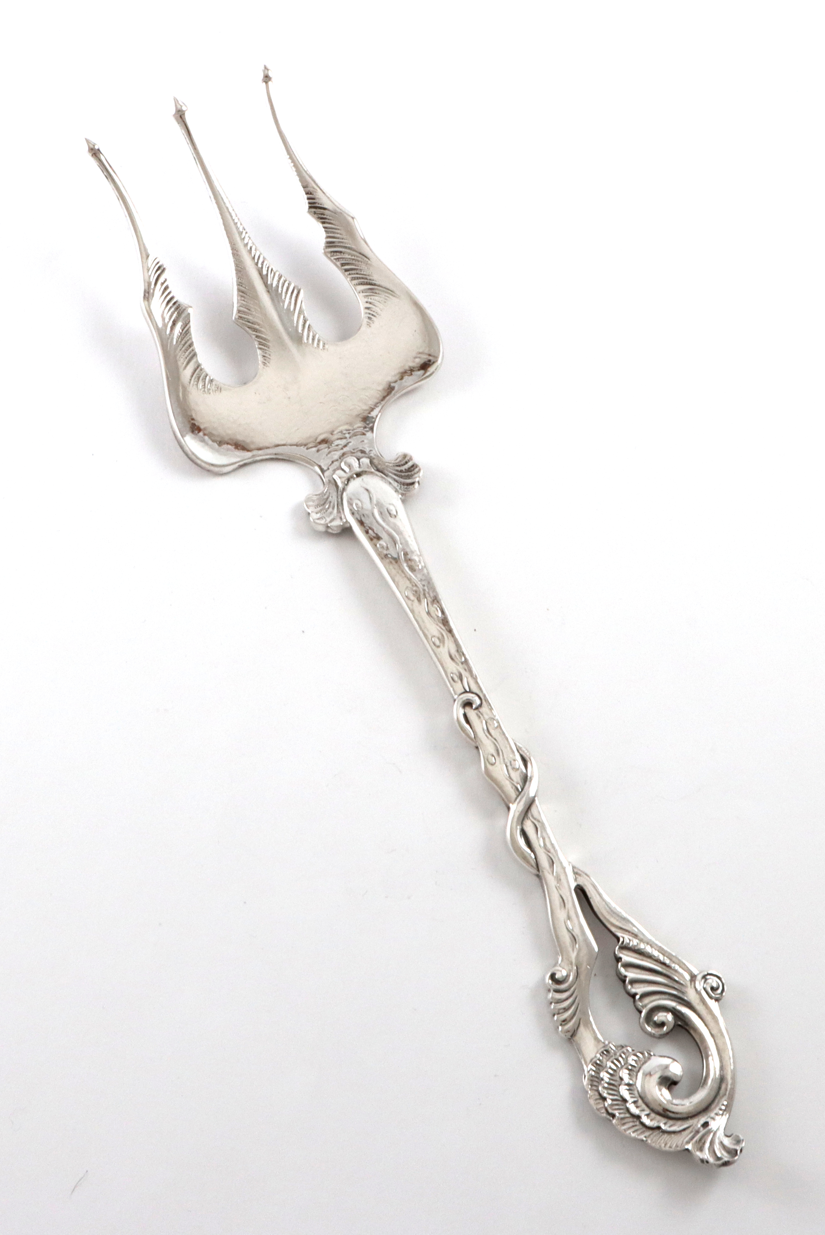 Serveringsgaffel i sølv fra Kristian Hestenes