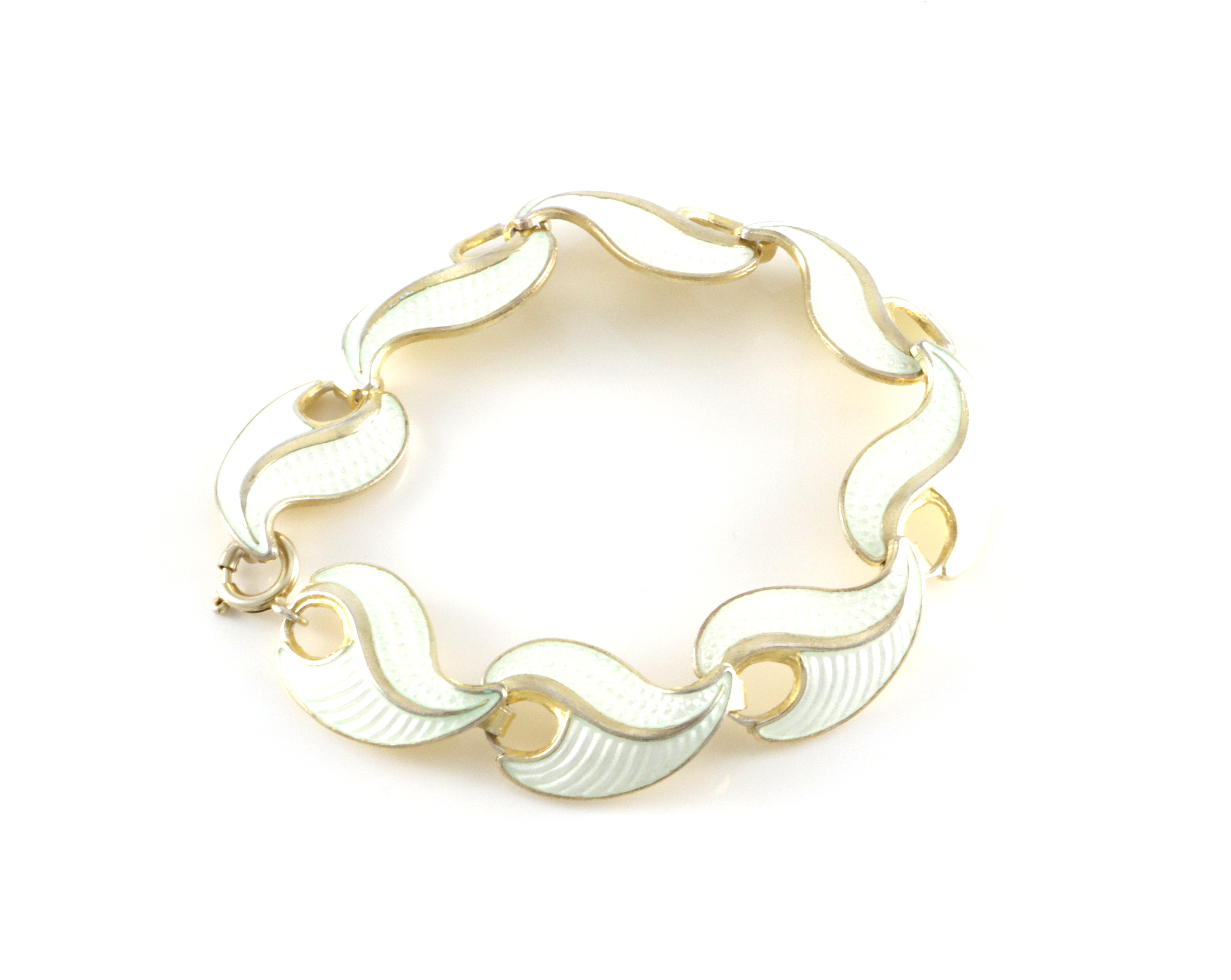 Emaljerte armlenker i sølv