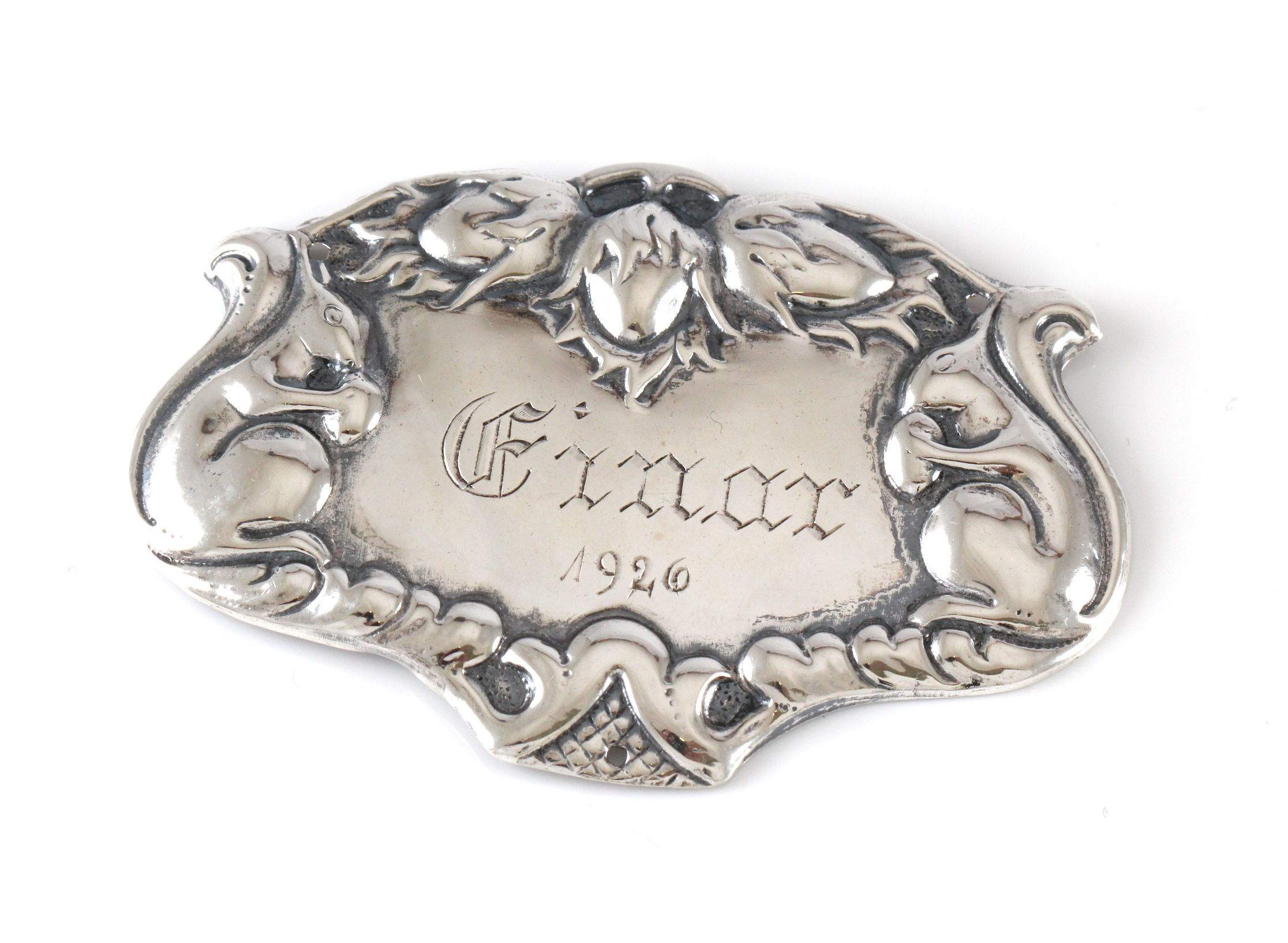 Frakkeskjold i sølv