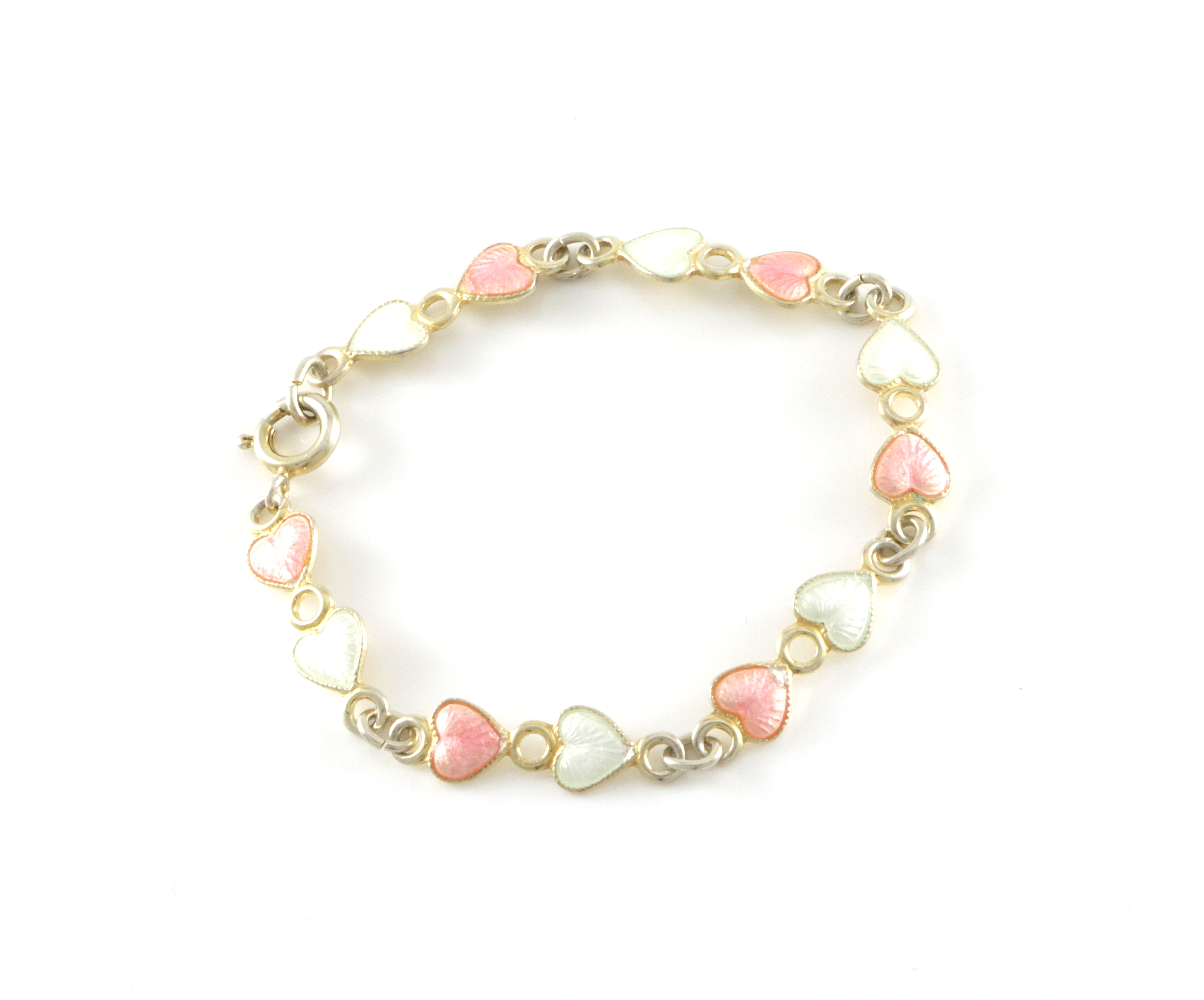 Emaljerte armlenker i sølv