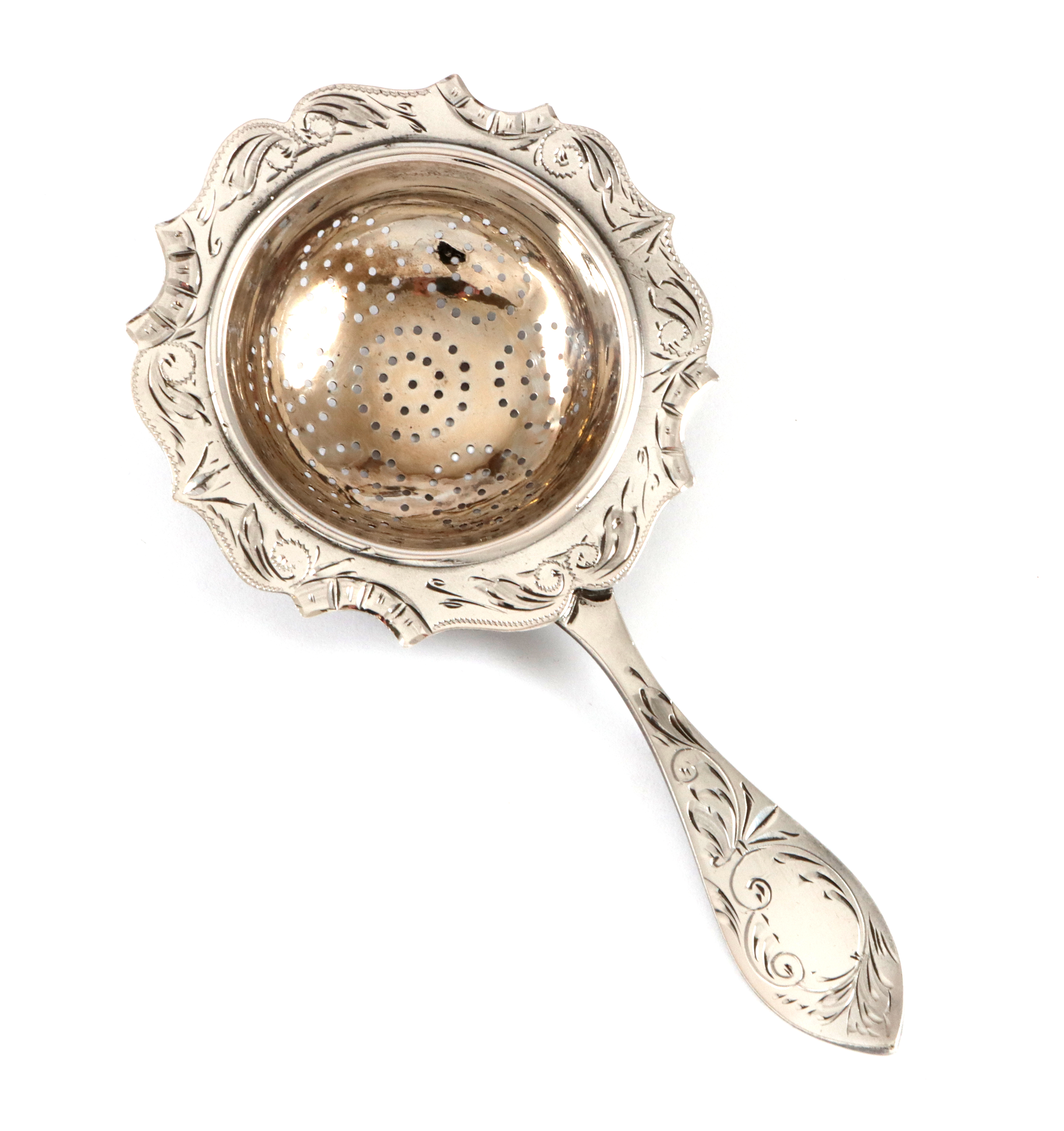 Siselert tesil i sølv