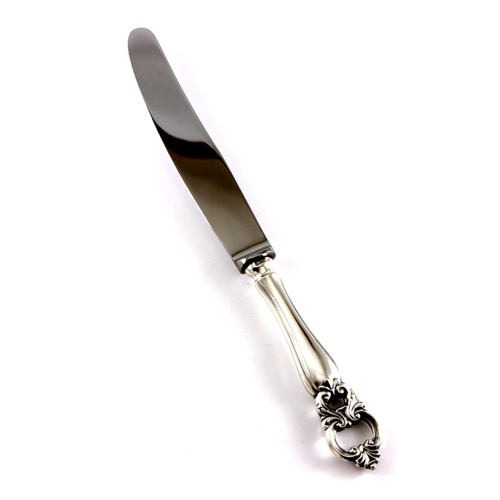 Barokk II liten spisekniv i sølv.