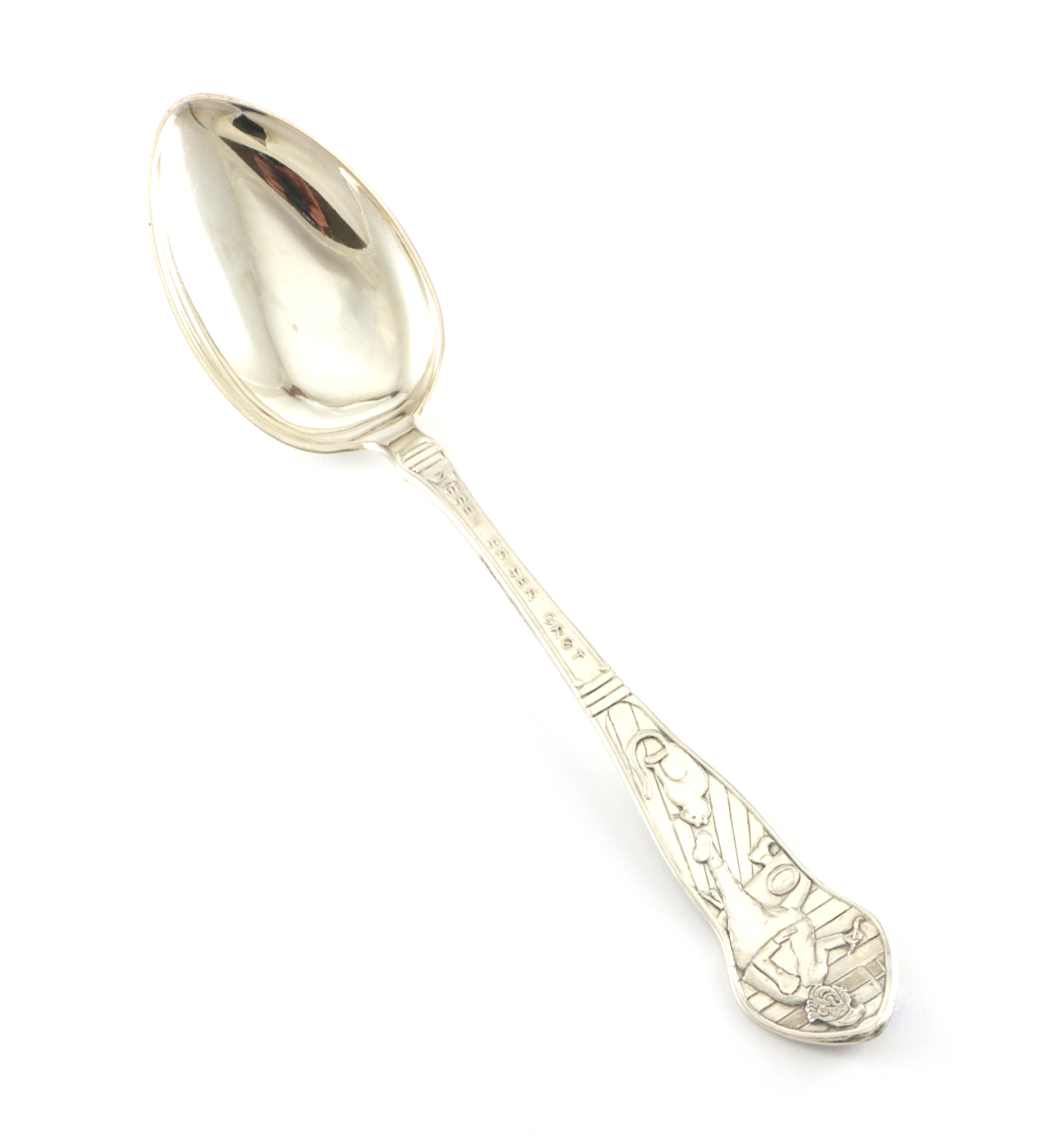 Nisse, barnbestikk i sølv.