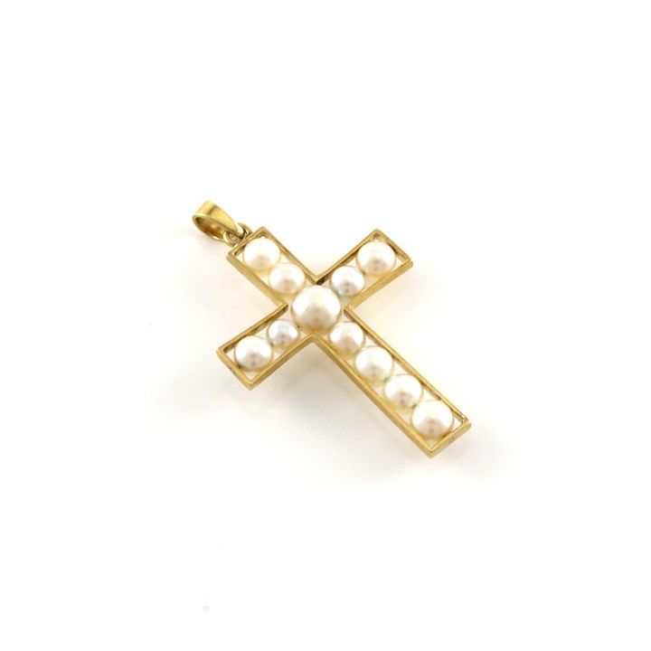 Vakkert kors med perler
