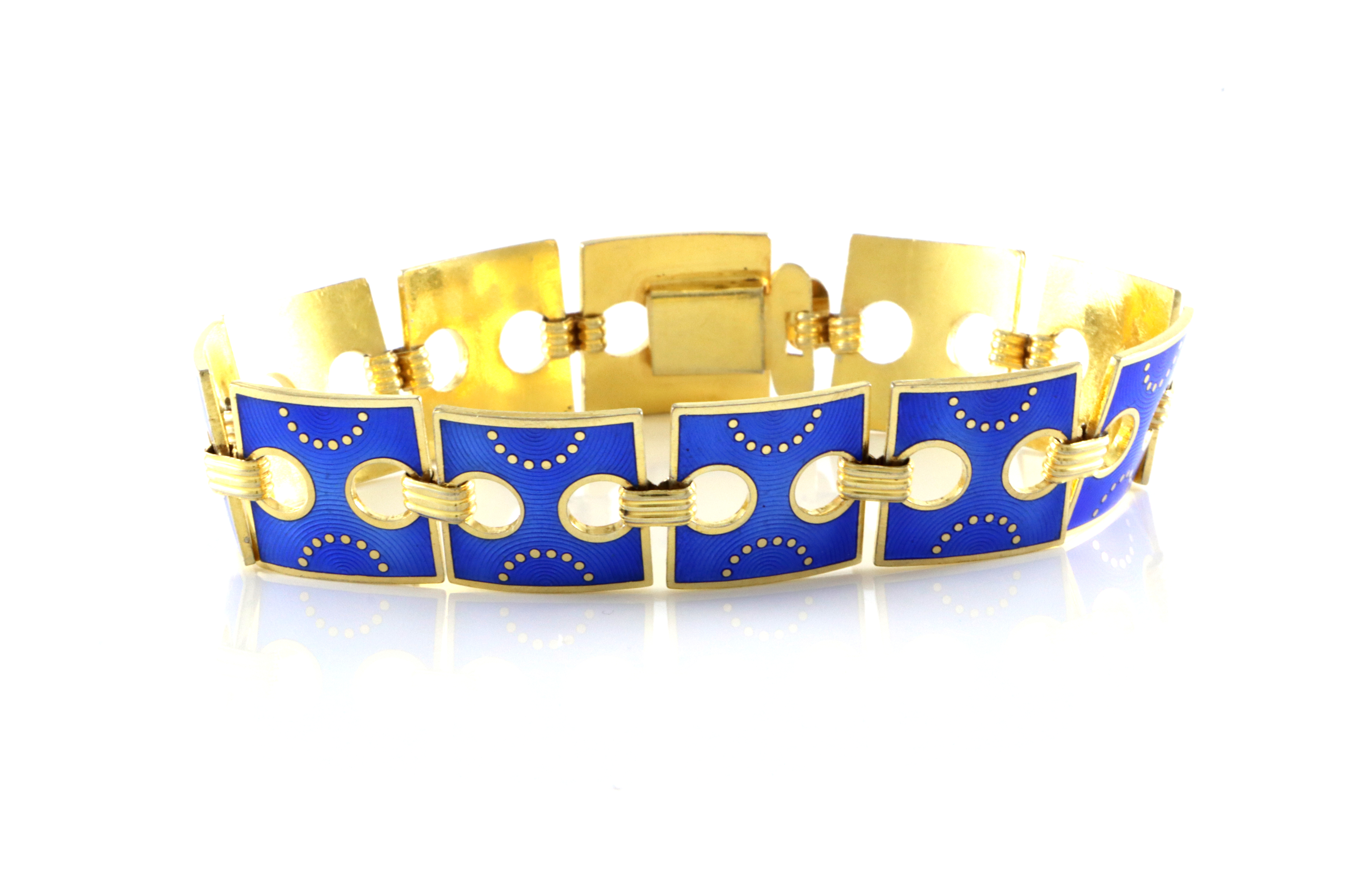 Emaljerte armlenker i sølv