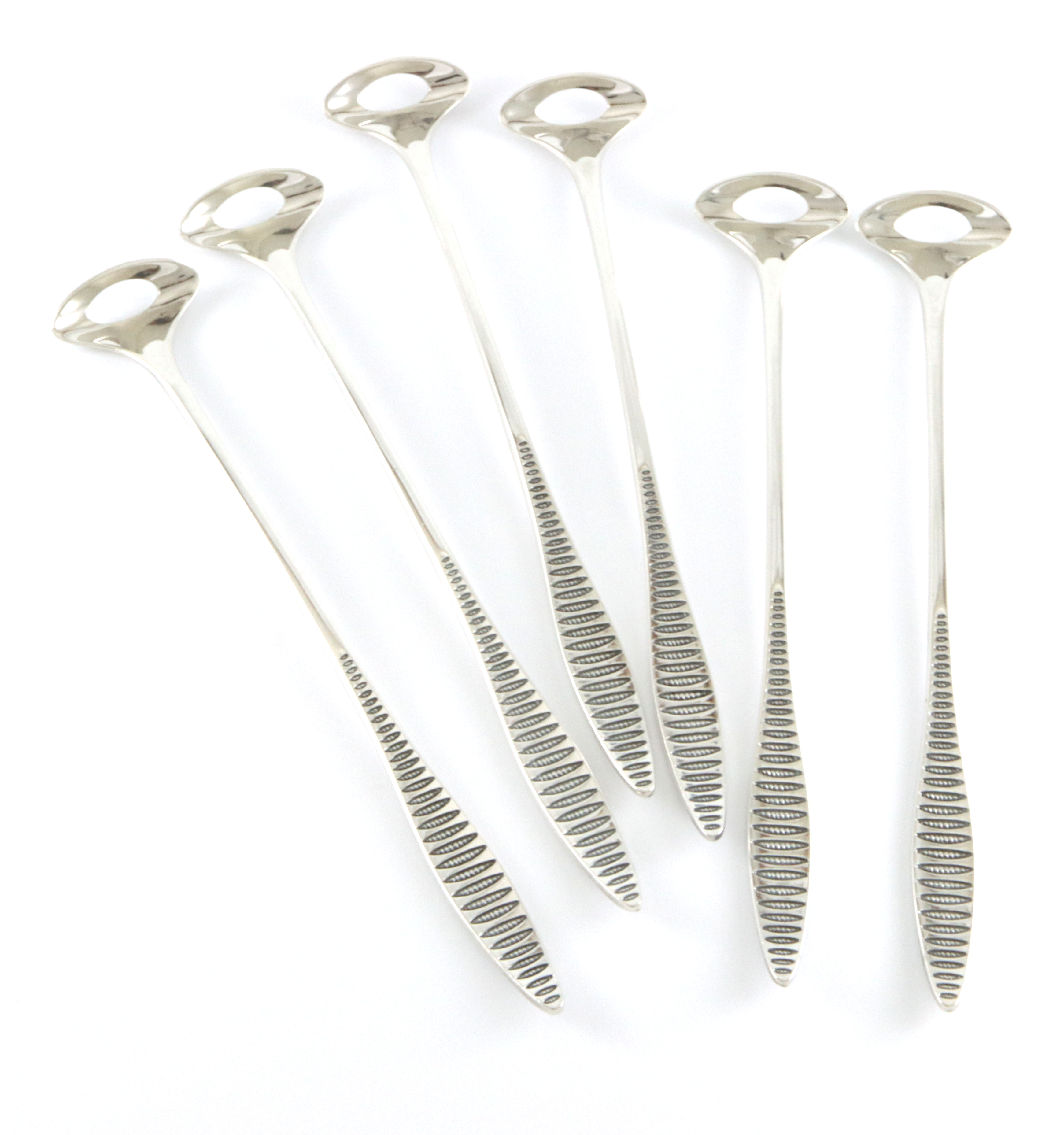 John Gulbrandsrød for Nils Hansen. Seks cocktailskjeer