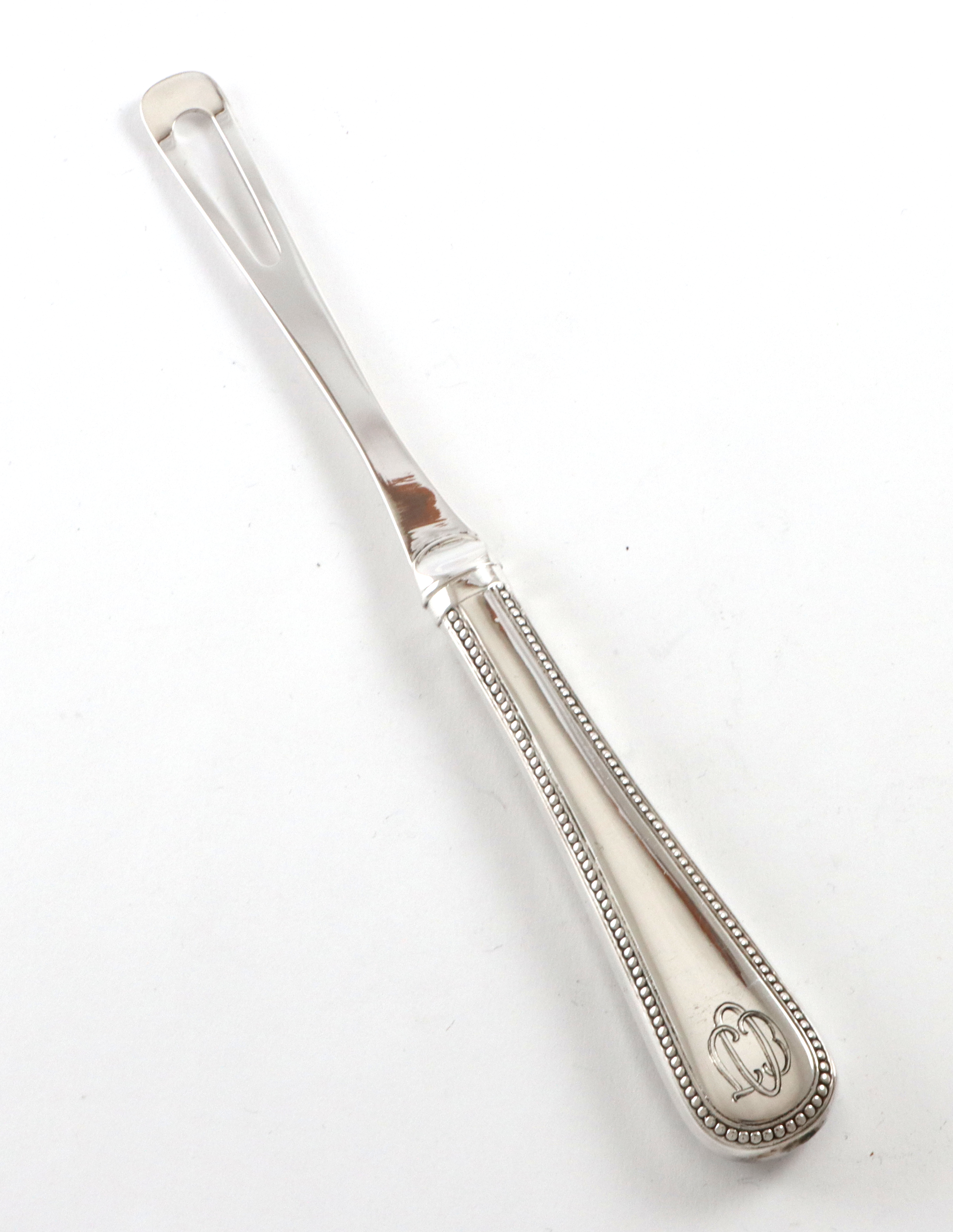 Skalldyrgaffel i sølv fra David-Andersen