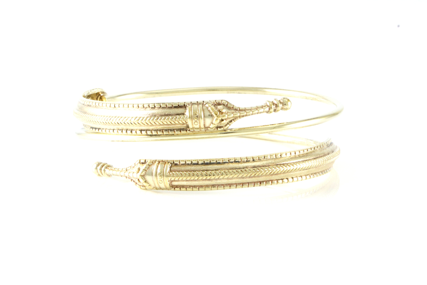 Armring i forgylt sølv