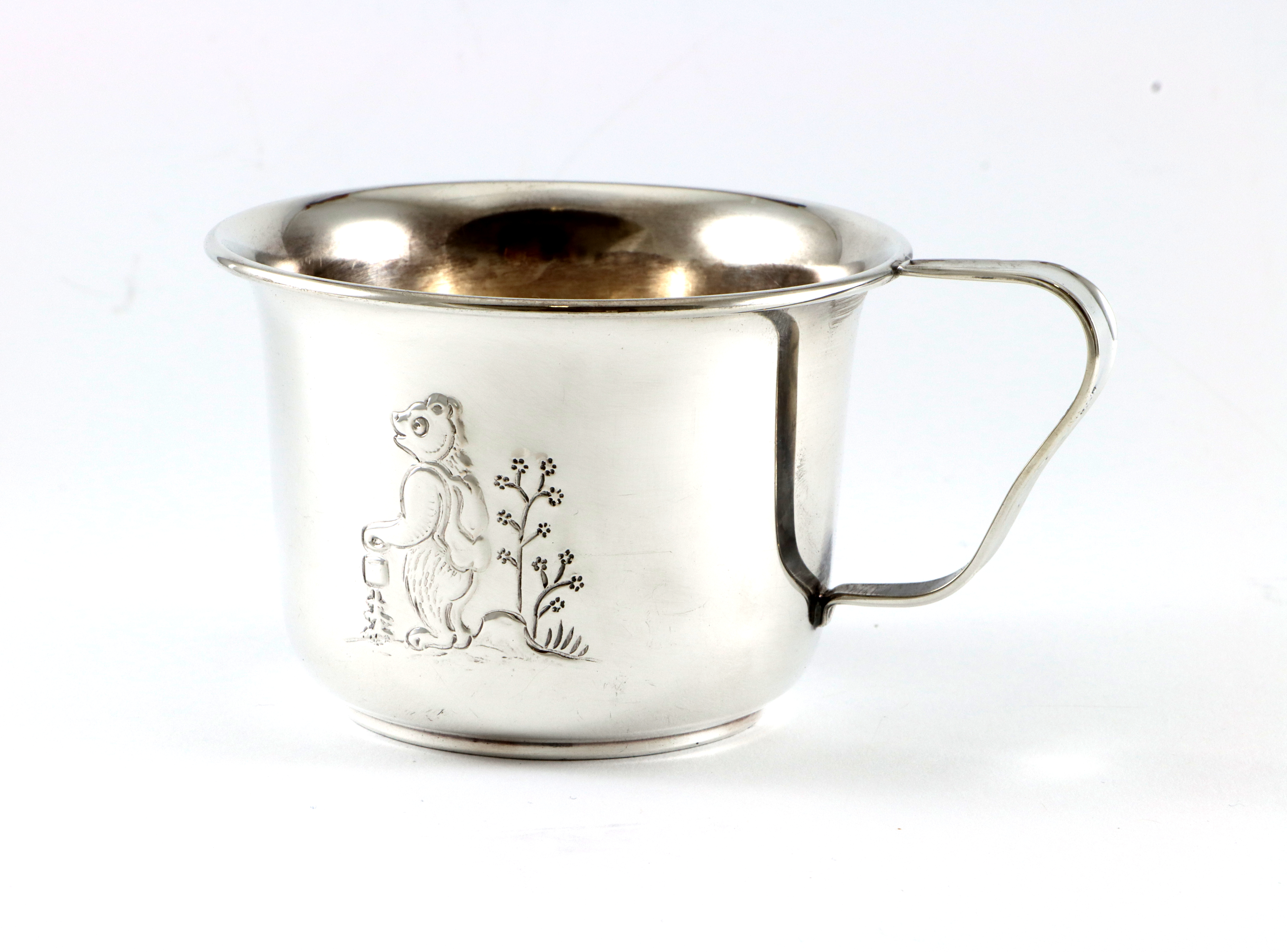 Bamse barnebestikk i sølv