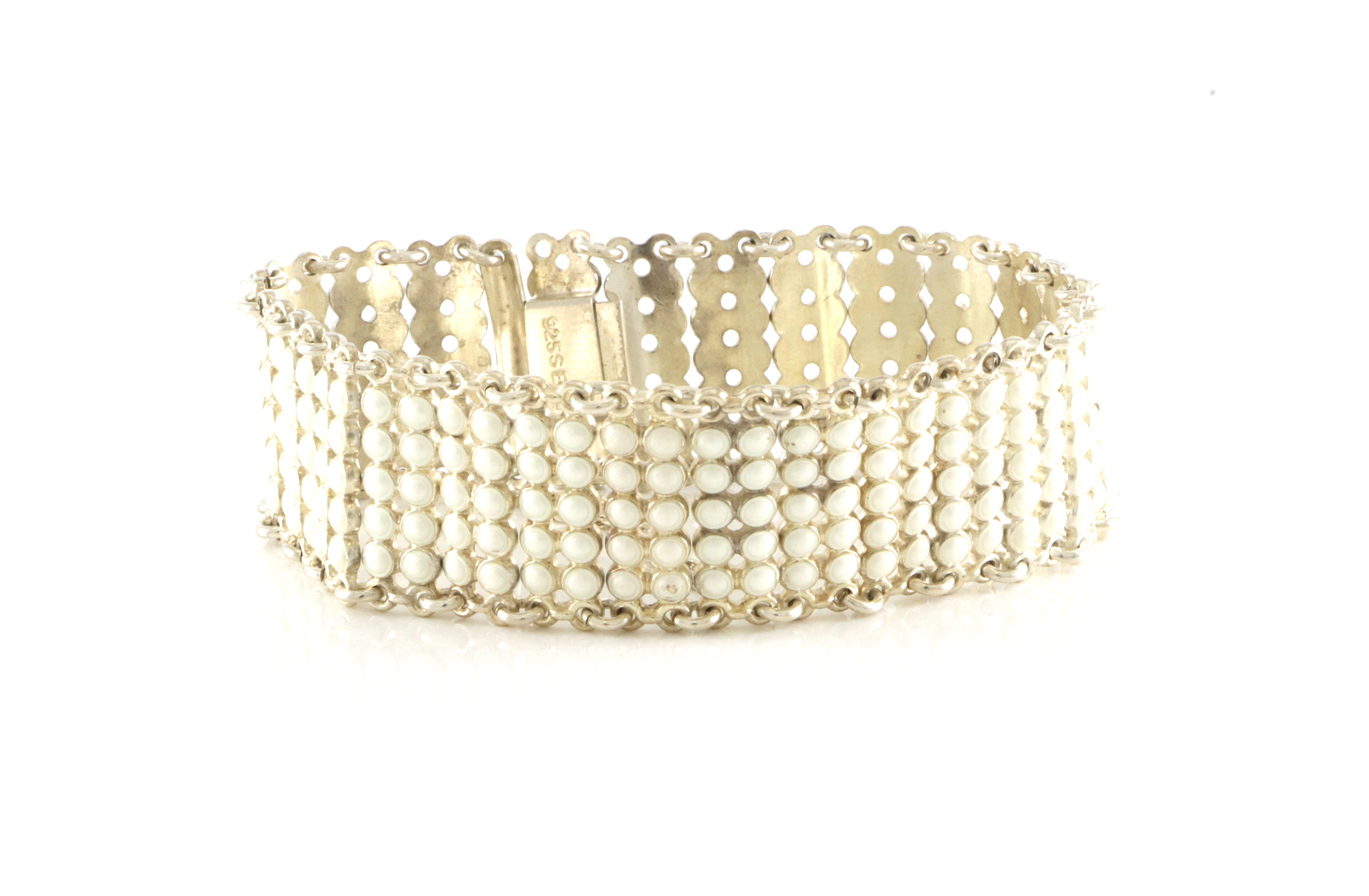 Emaljerte armlenker i sølv