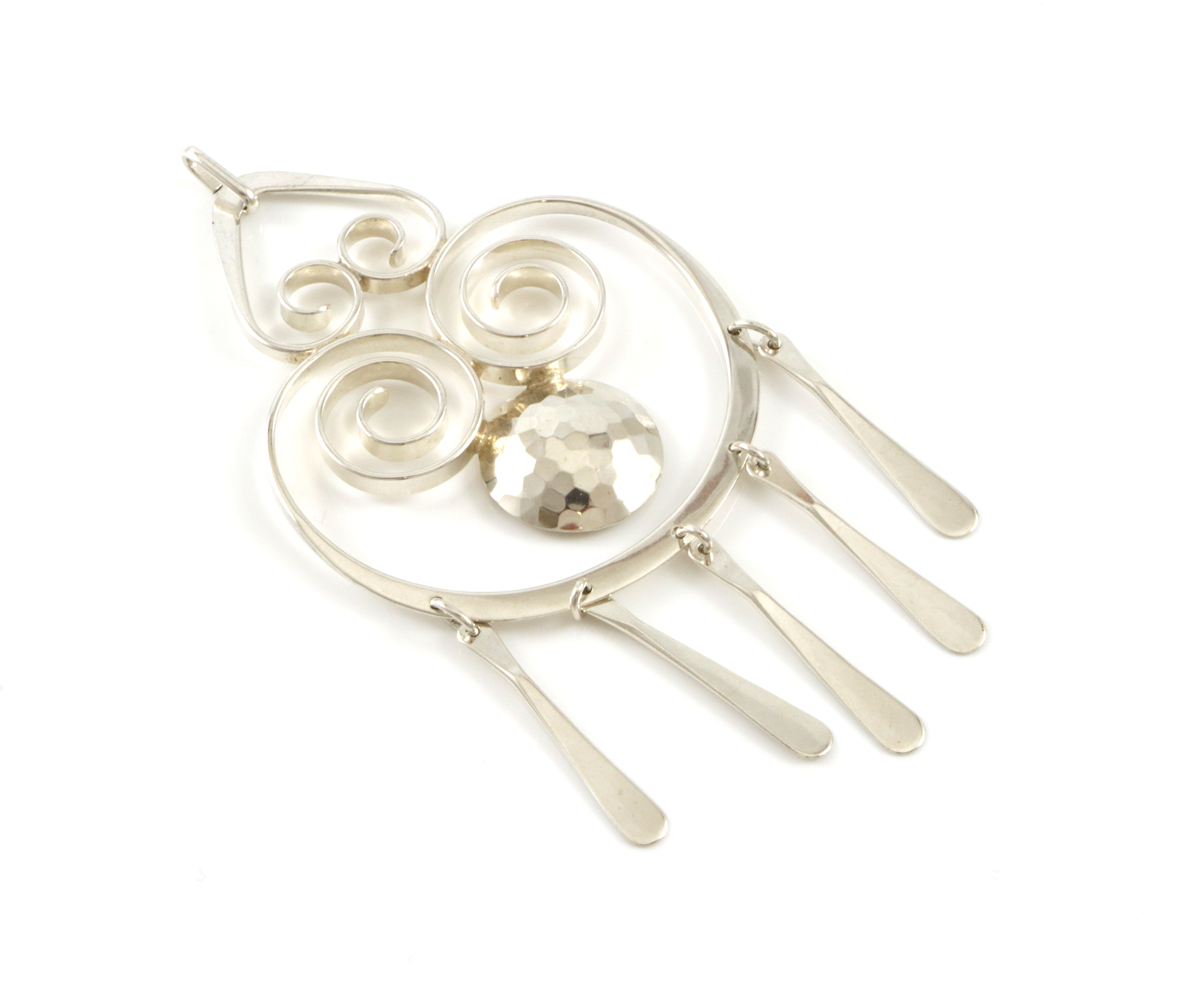 STORT anheng i sølv