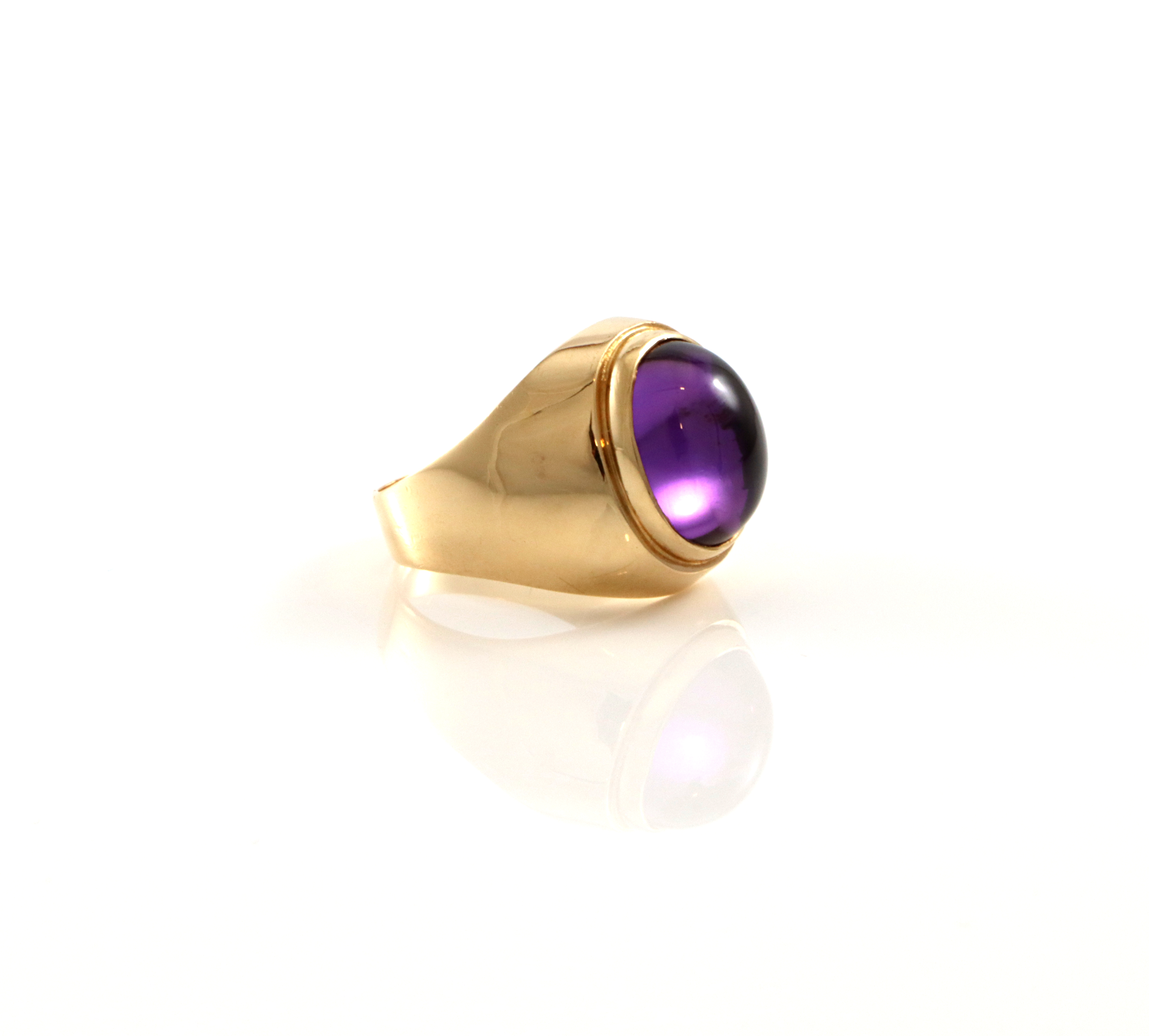Kul retro ring med ametyst