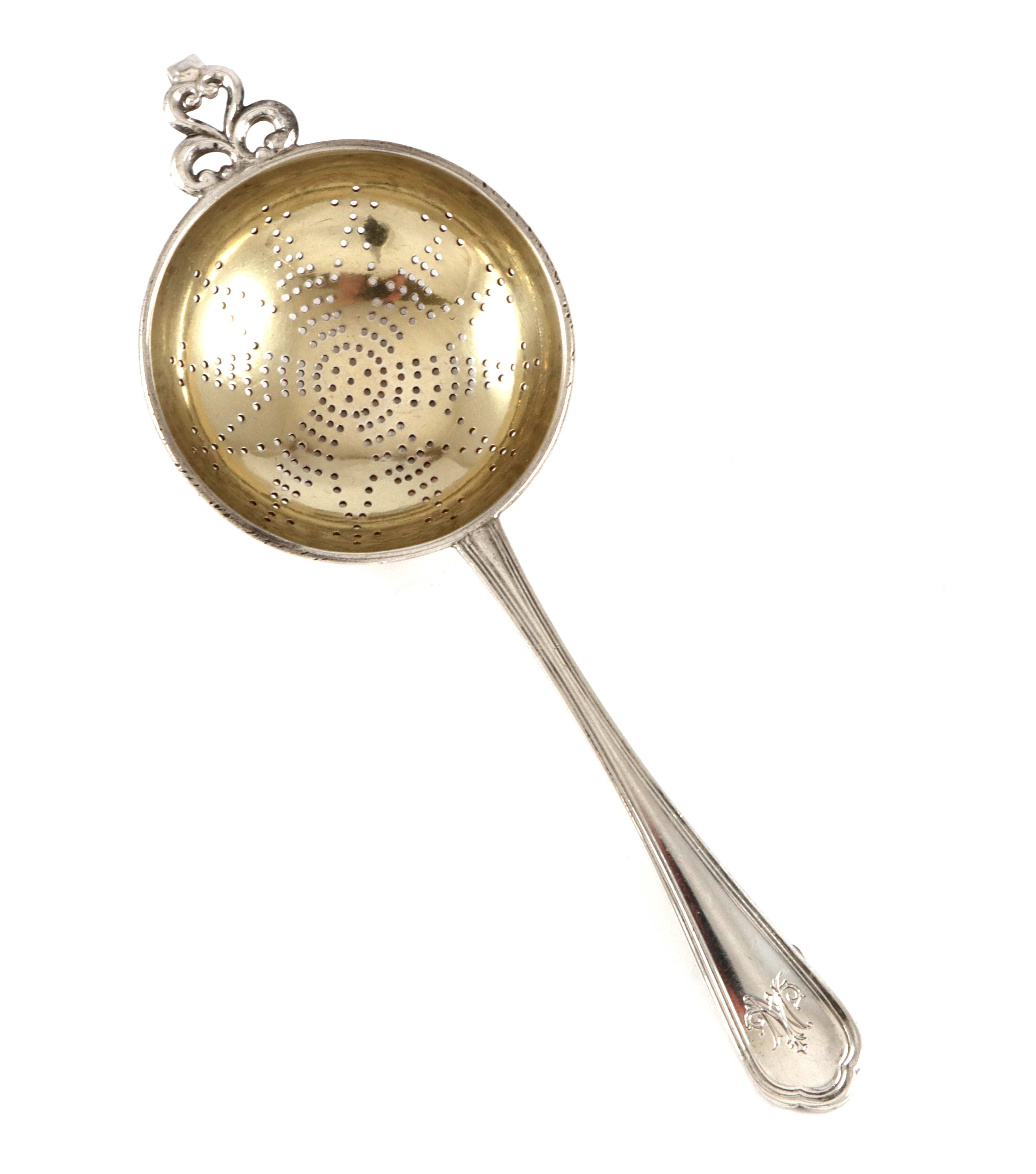 Riflet tesil i sølv