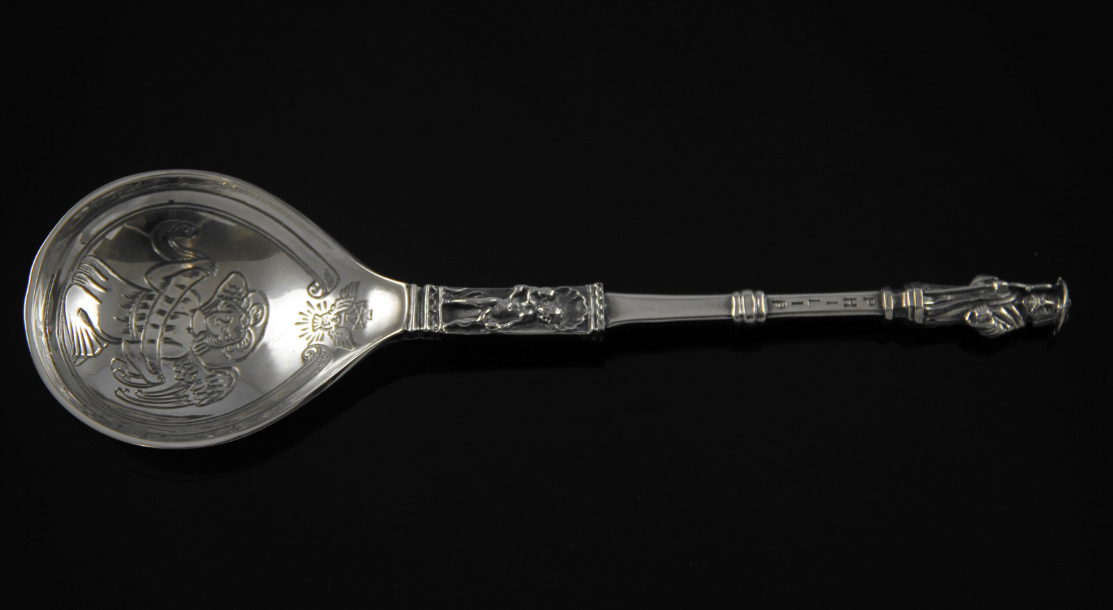 Apostelskje i sølv fra David-Andersen