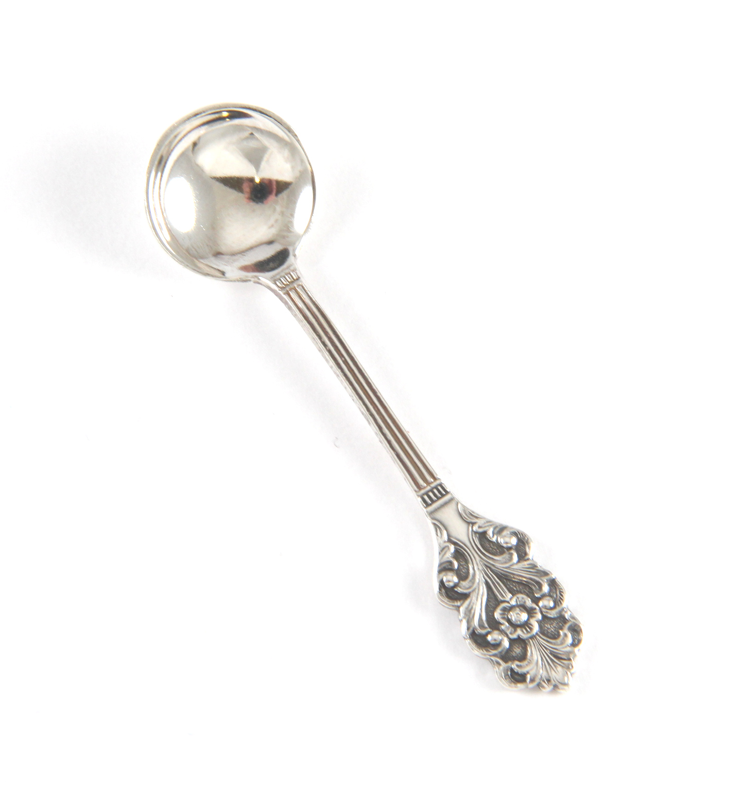 Vikingrose saltskje i sølv