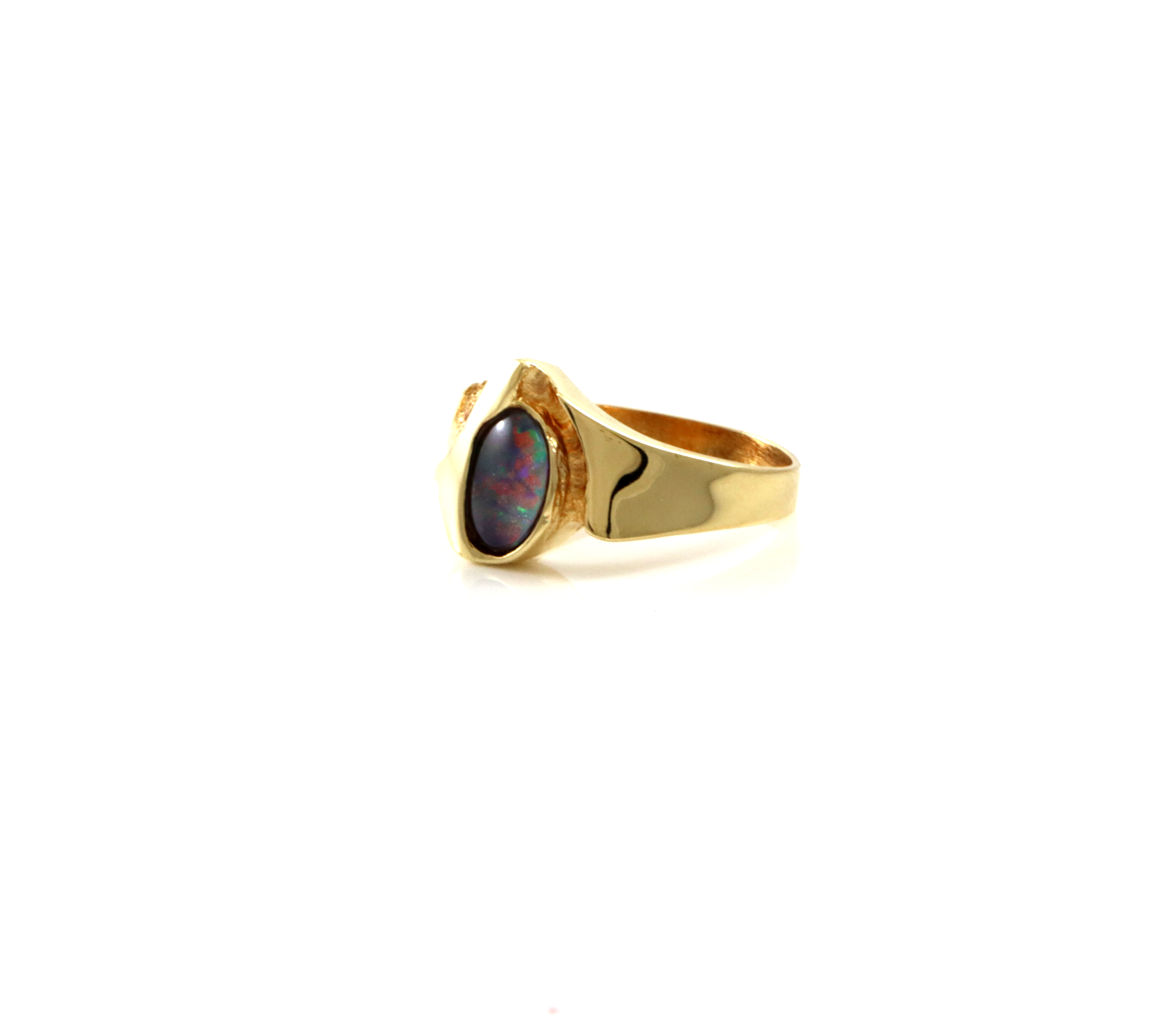 Vintage ring med opal.  Ivar T Holth