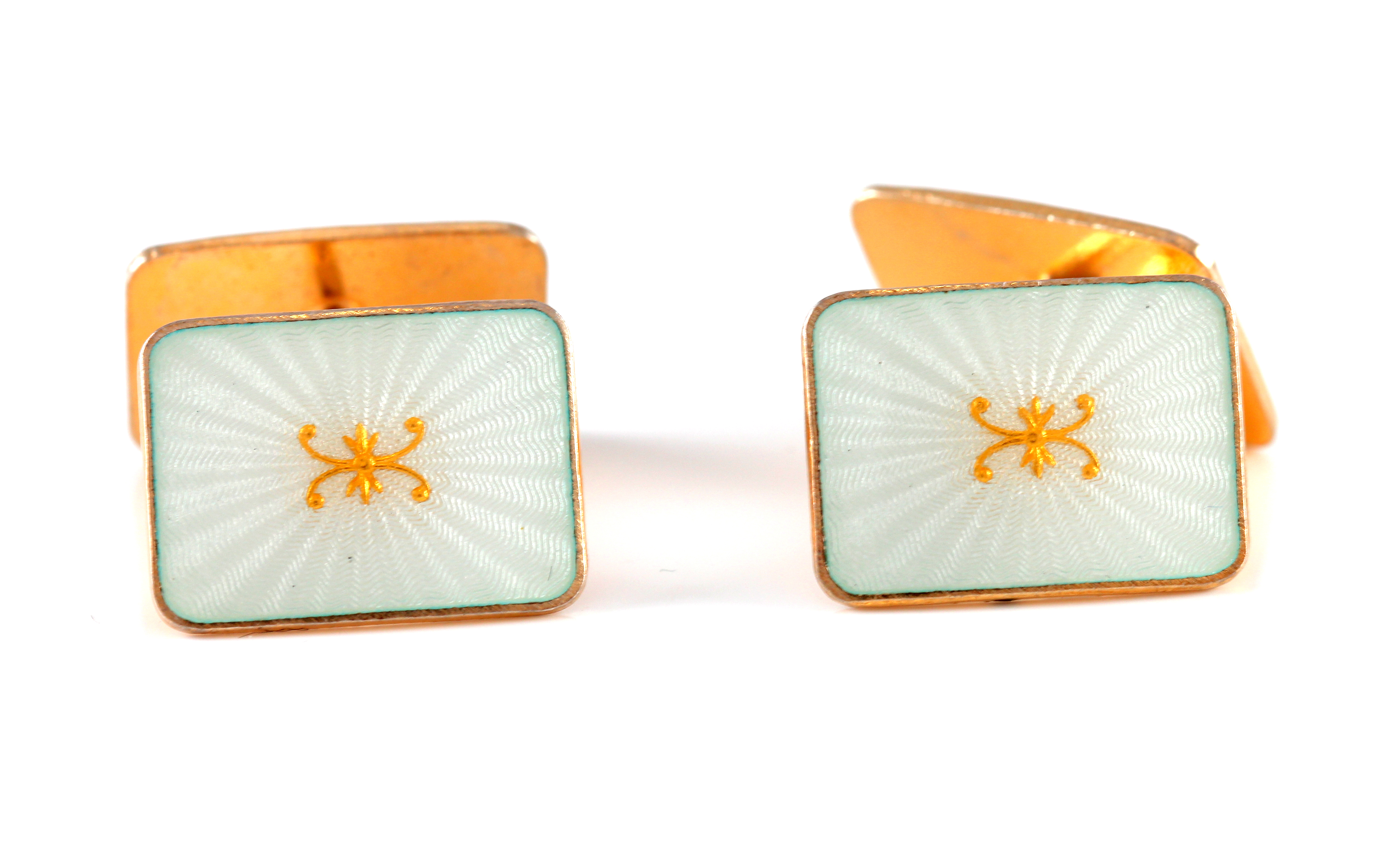 Emaljerte mansjettknapper