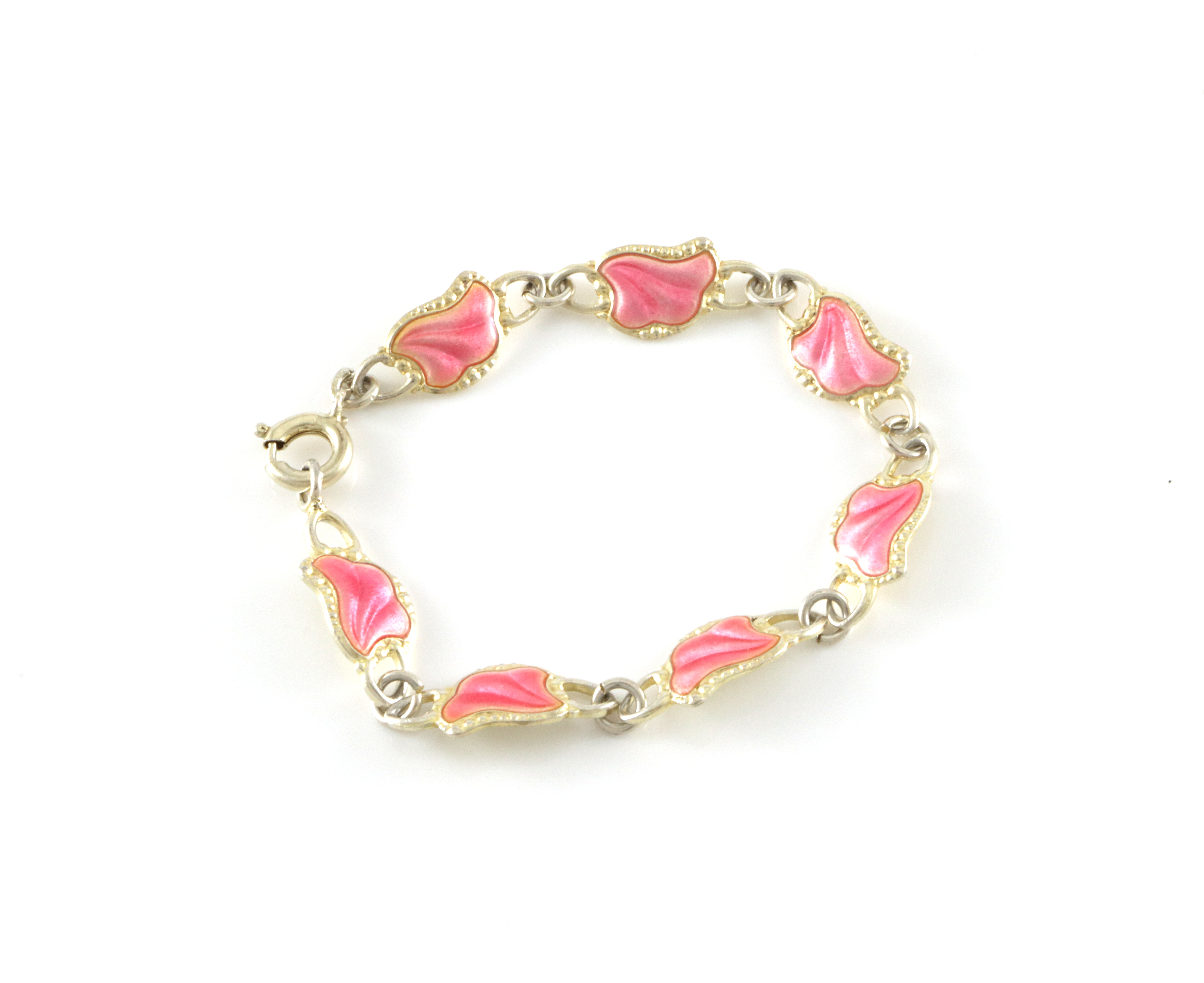 Emaljerte armlenker i sølv