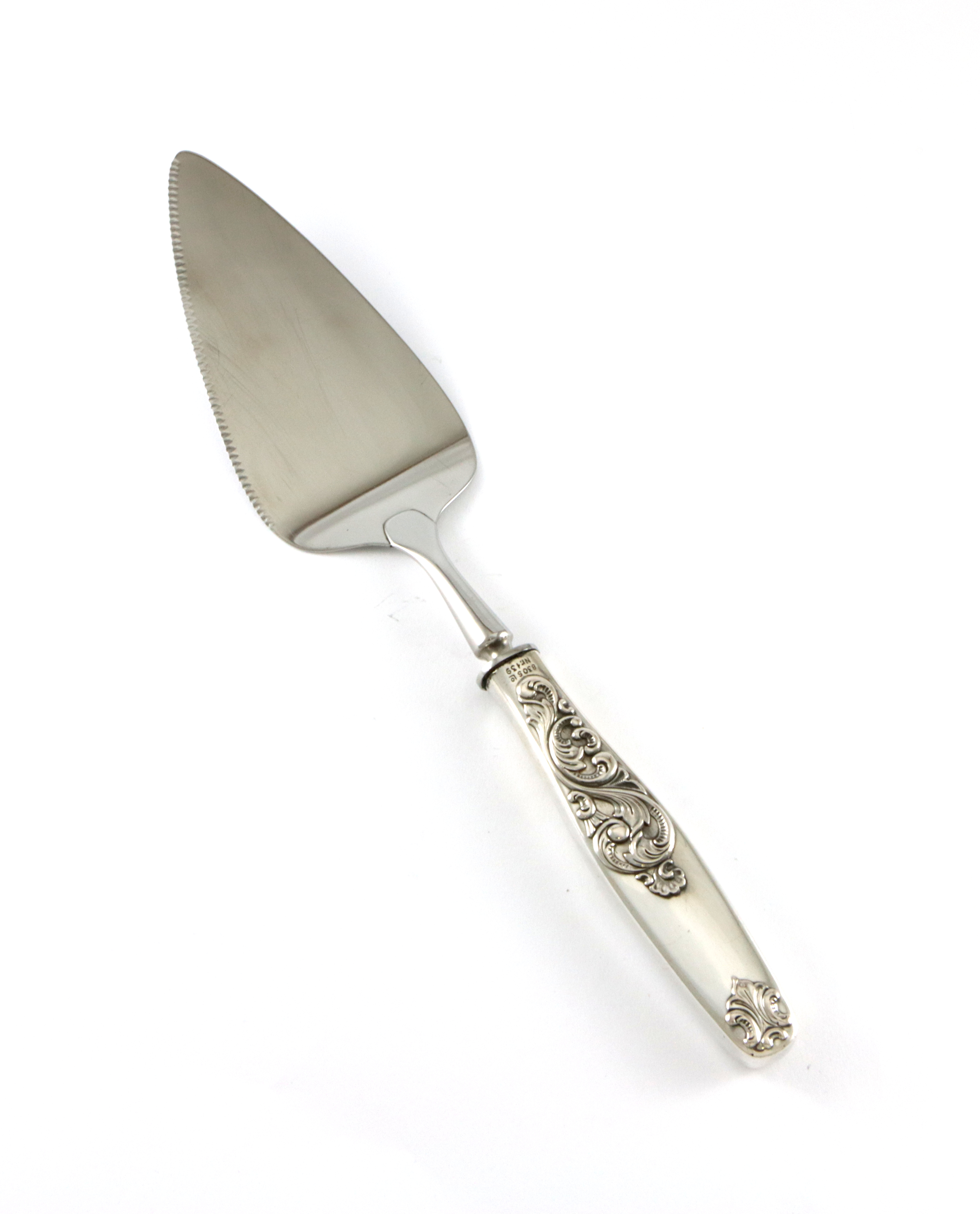 Dobbel Rokokko paispade i sølv