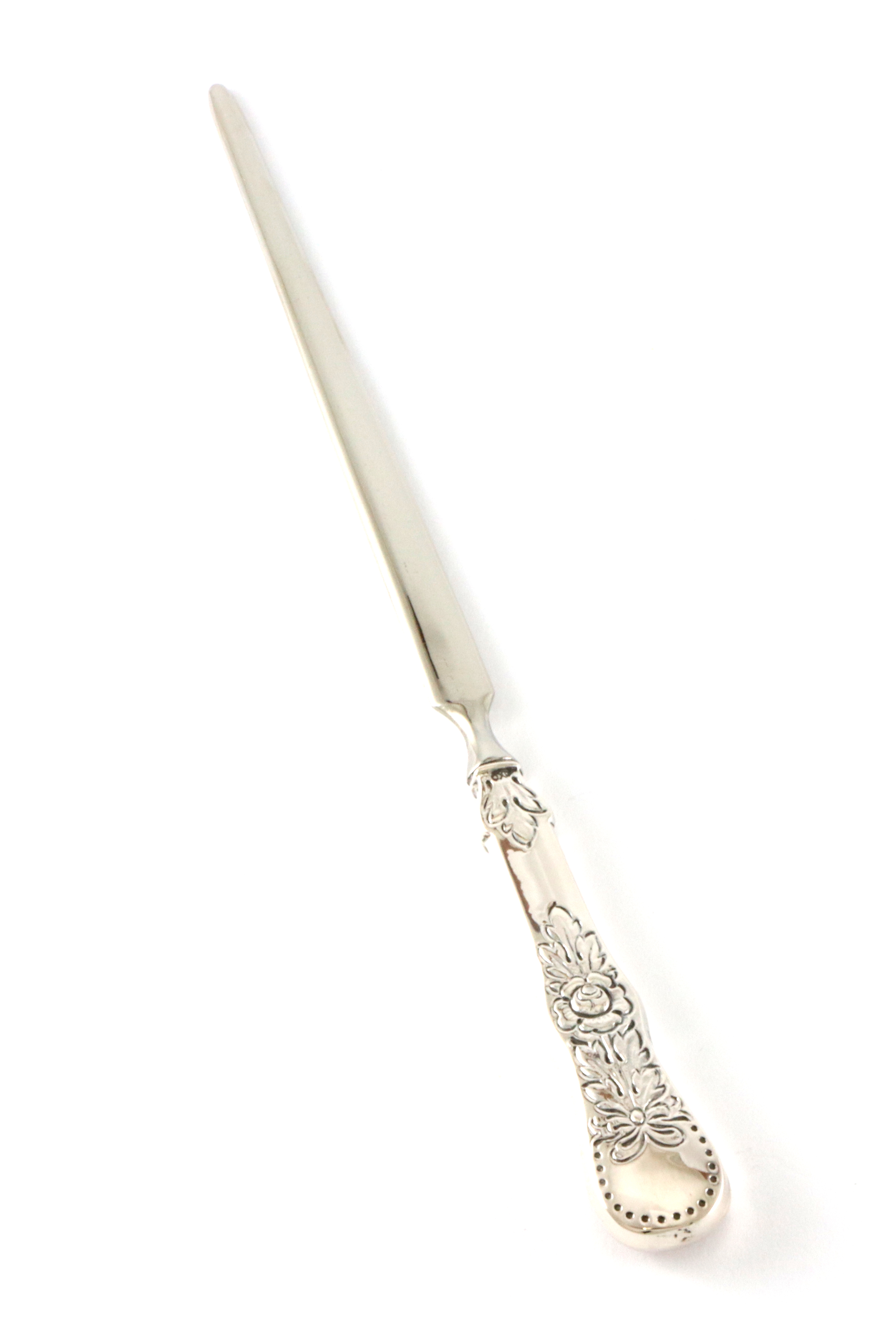 Rose brevåpner i 830 Sølv