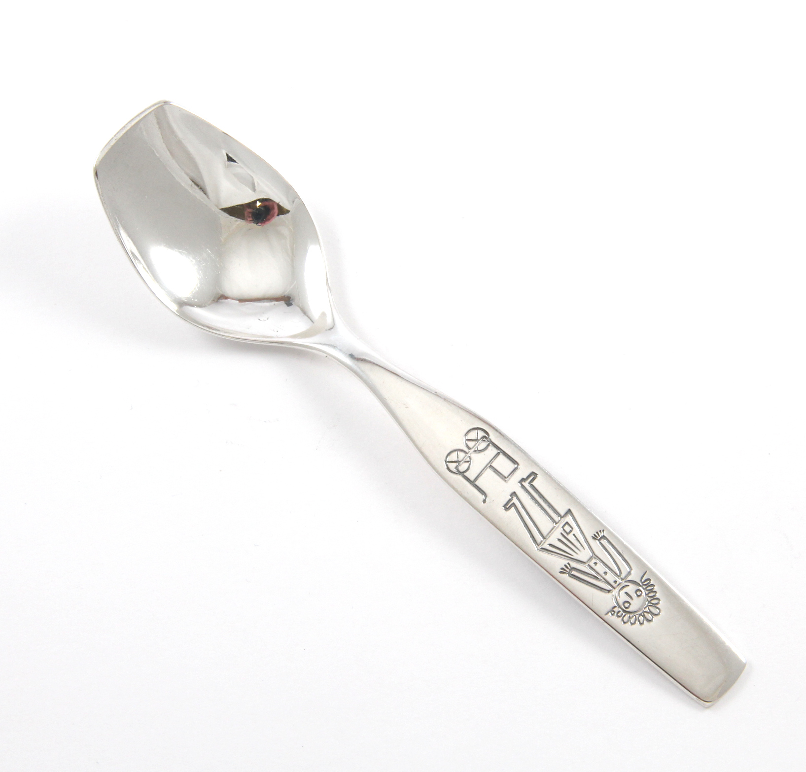 Kari og Per, barnebestikk i sølv.