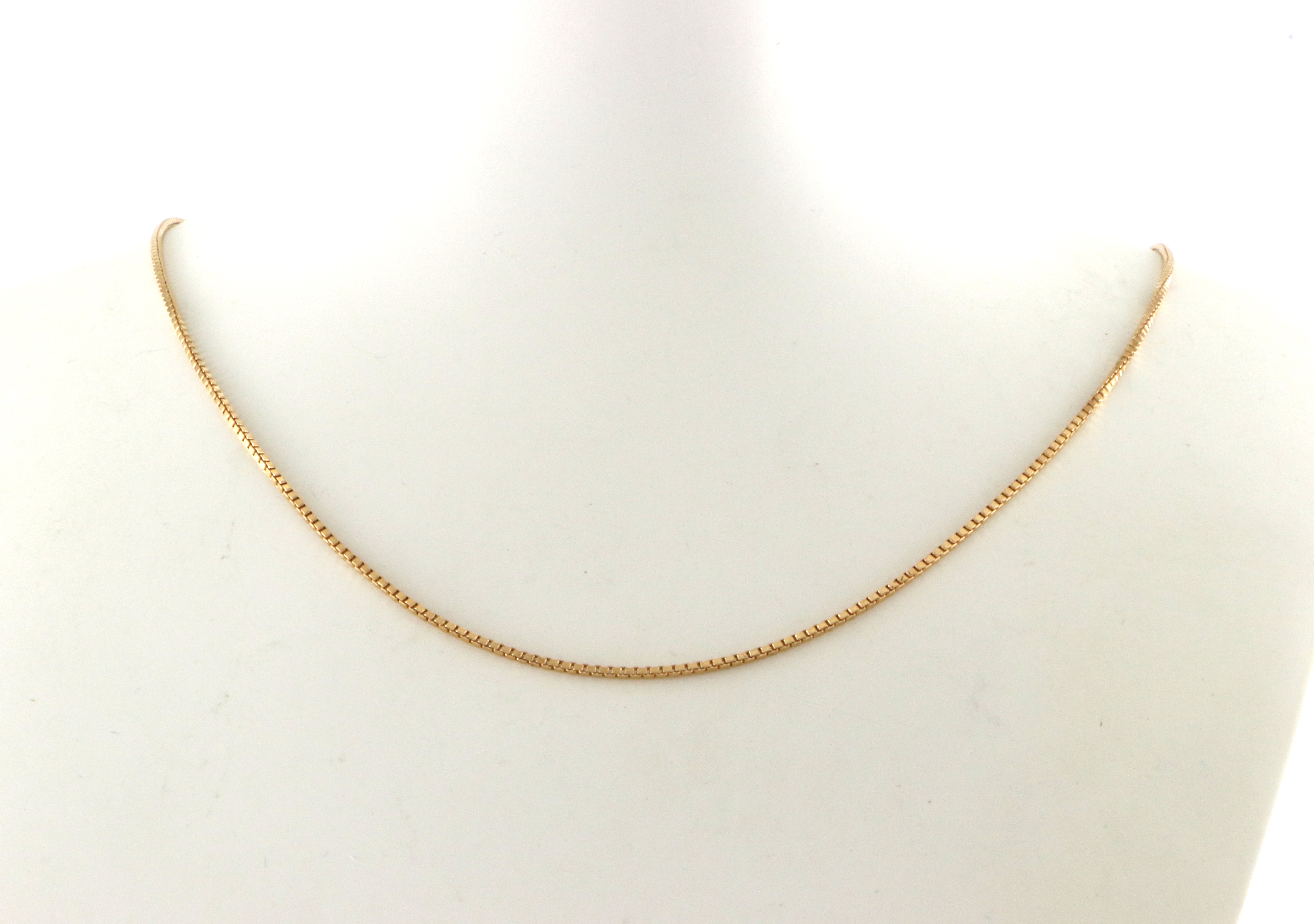 Veneziansk anhengslenke. 43 cm