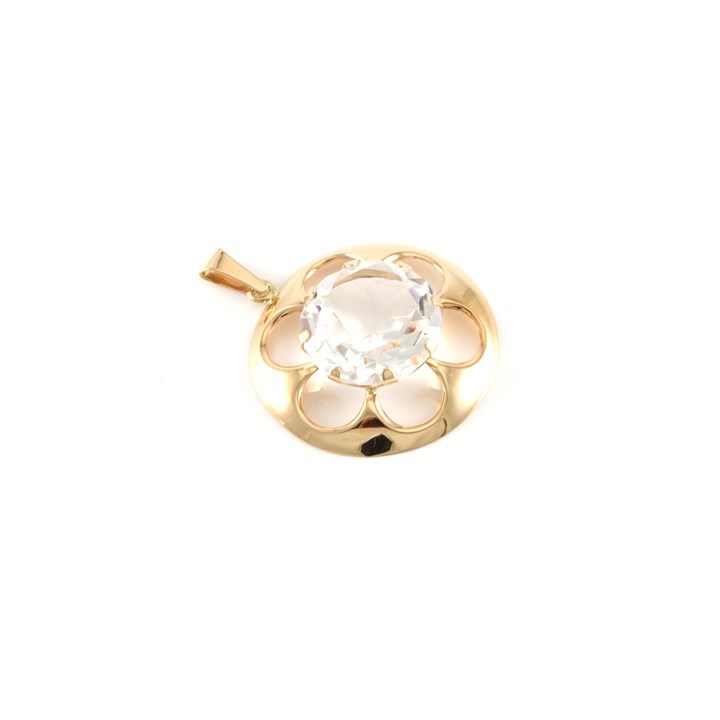 Kult retro anheng med bergkrystall. Stemplet Nils Elvik men trolig finsk