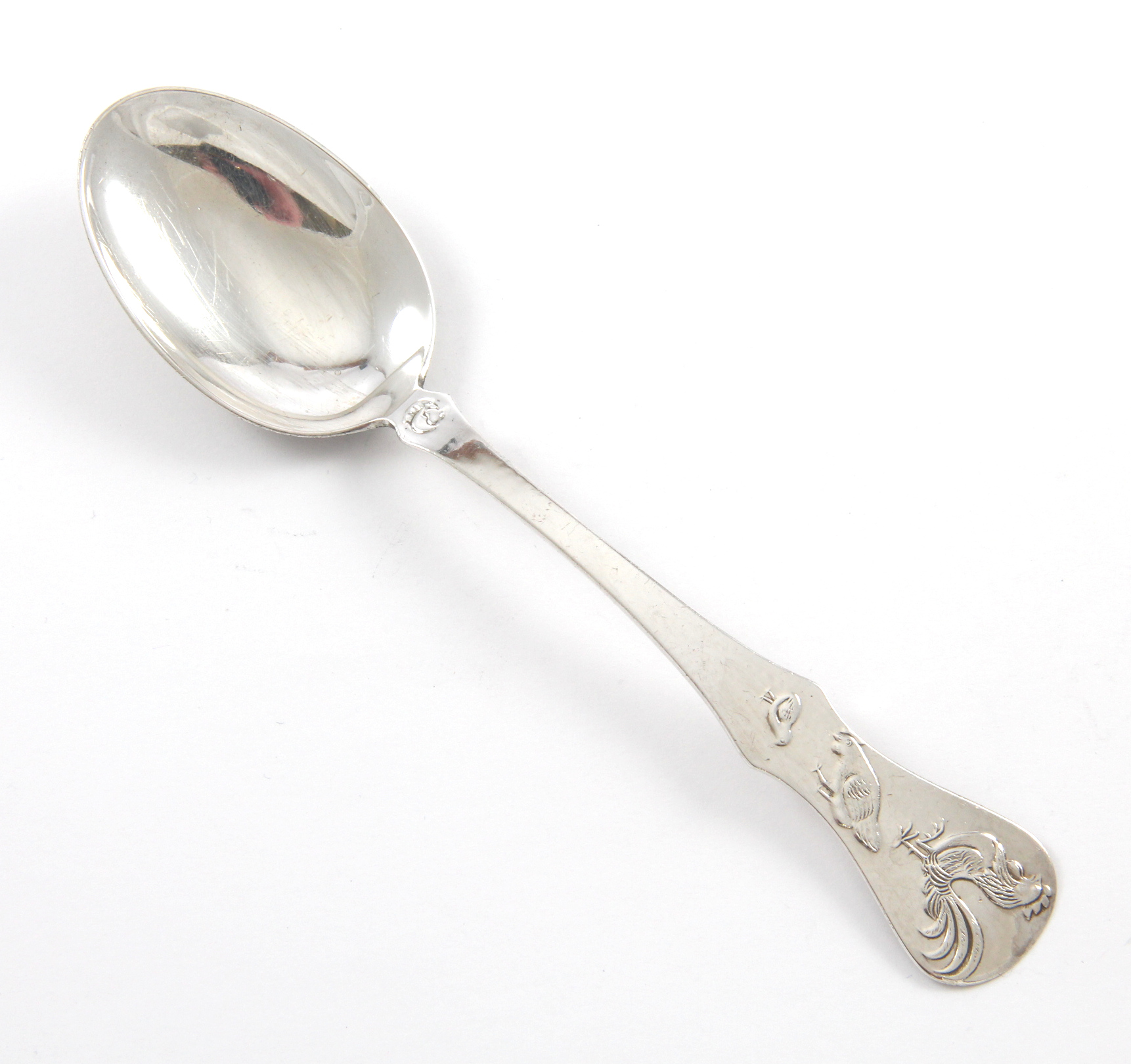 Kylling, barnebestikk i sølv.