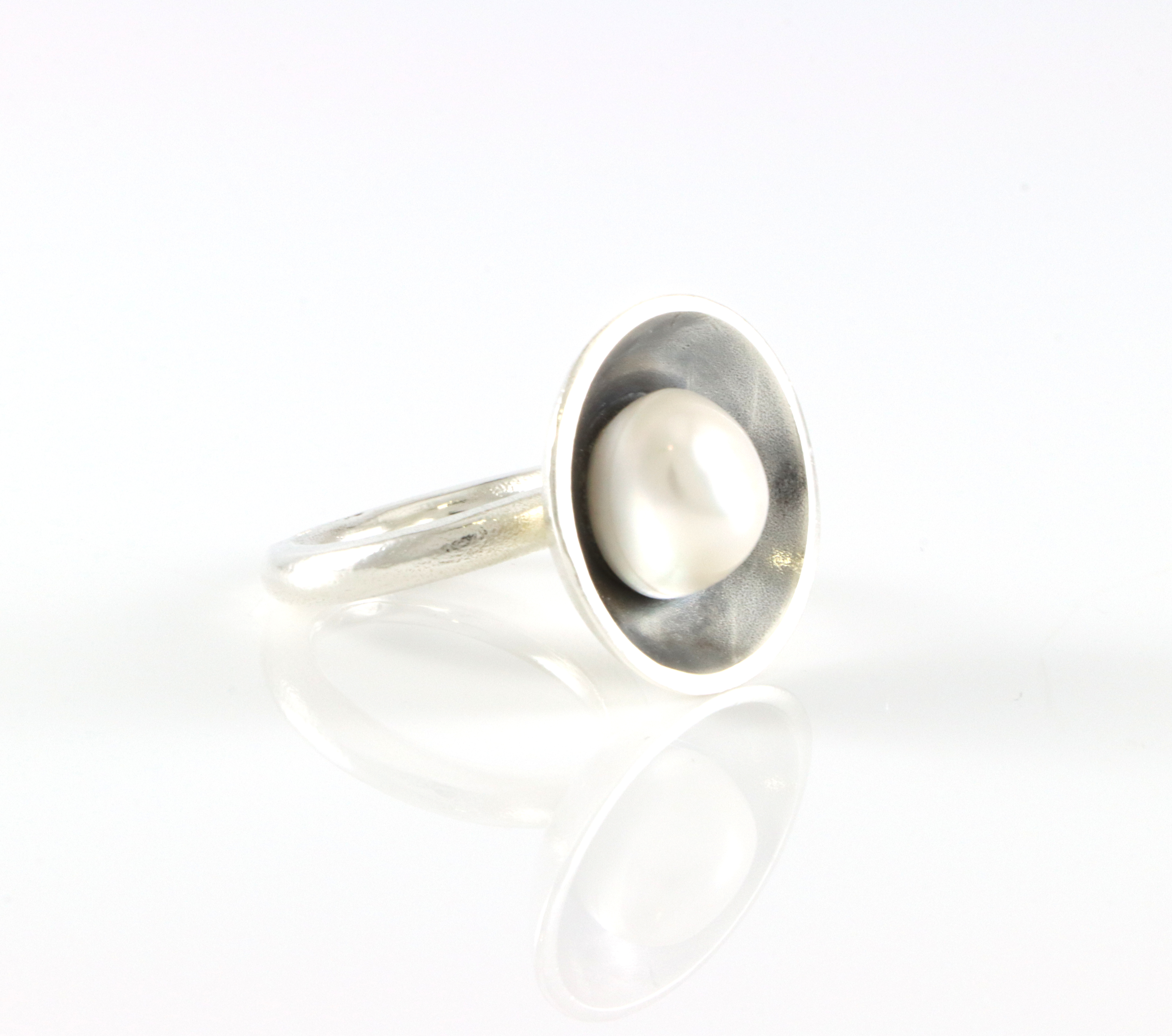 Sølvringer med stein