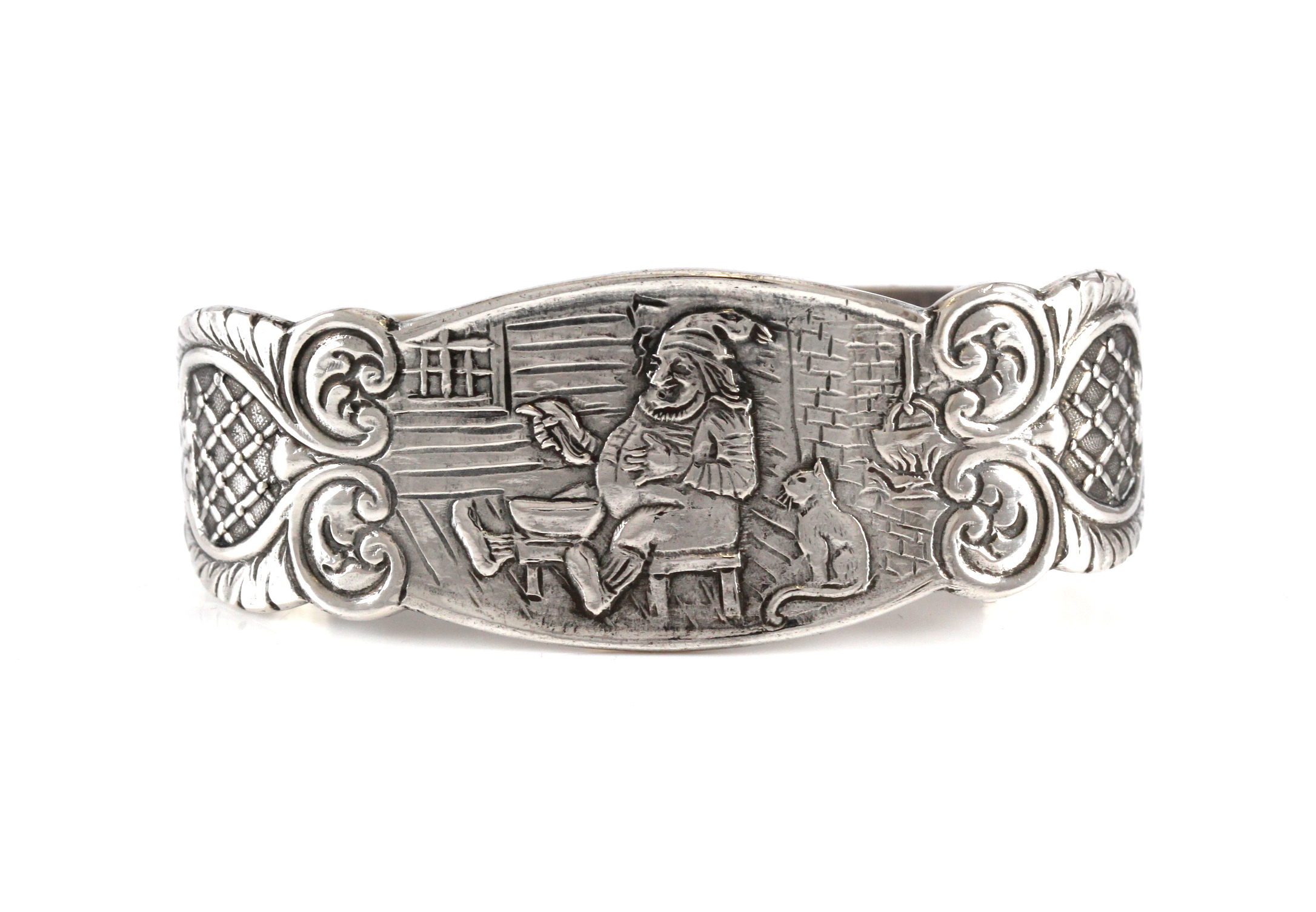 Nisse, barnbestikk i sølv.