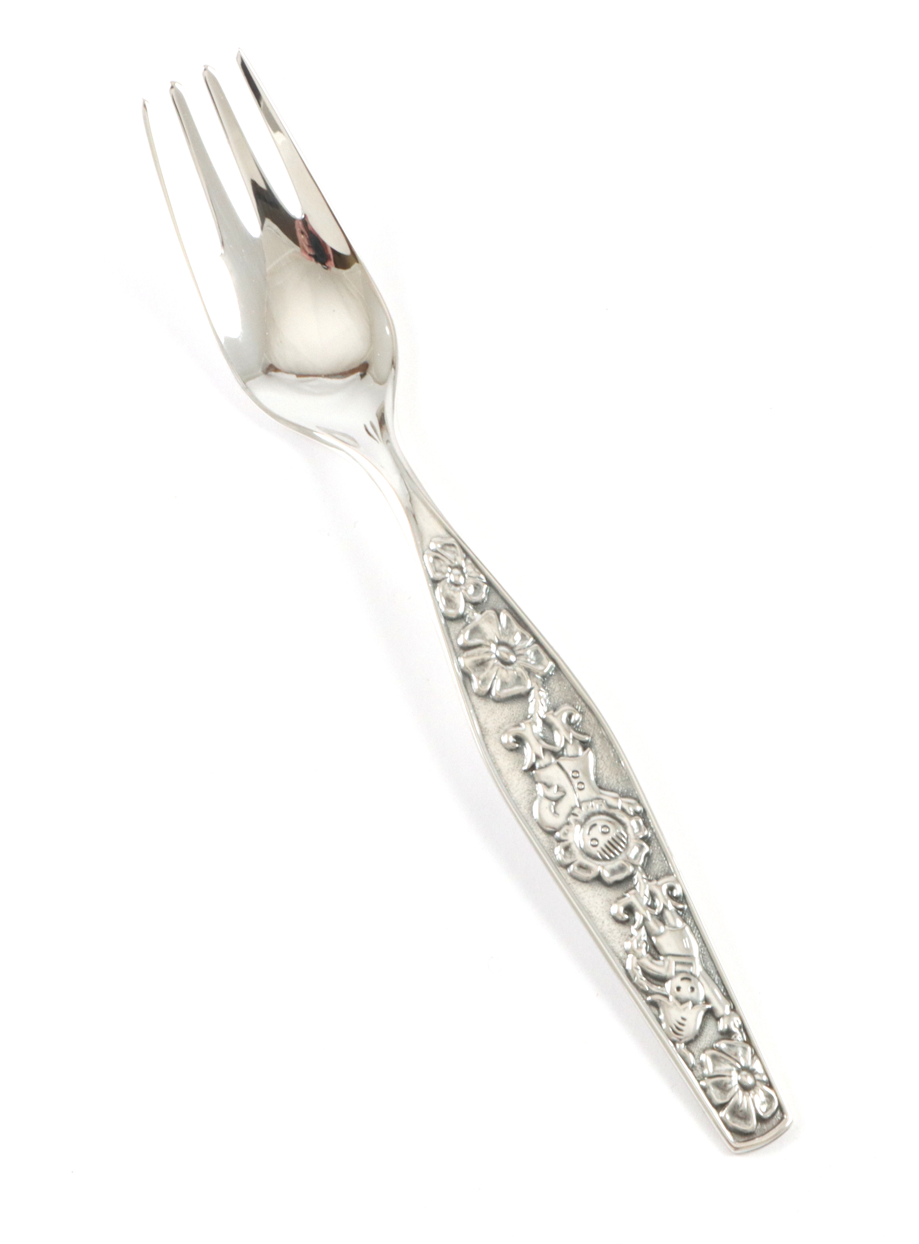 Lykkeliten, barnebestikk i sølv.