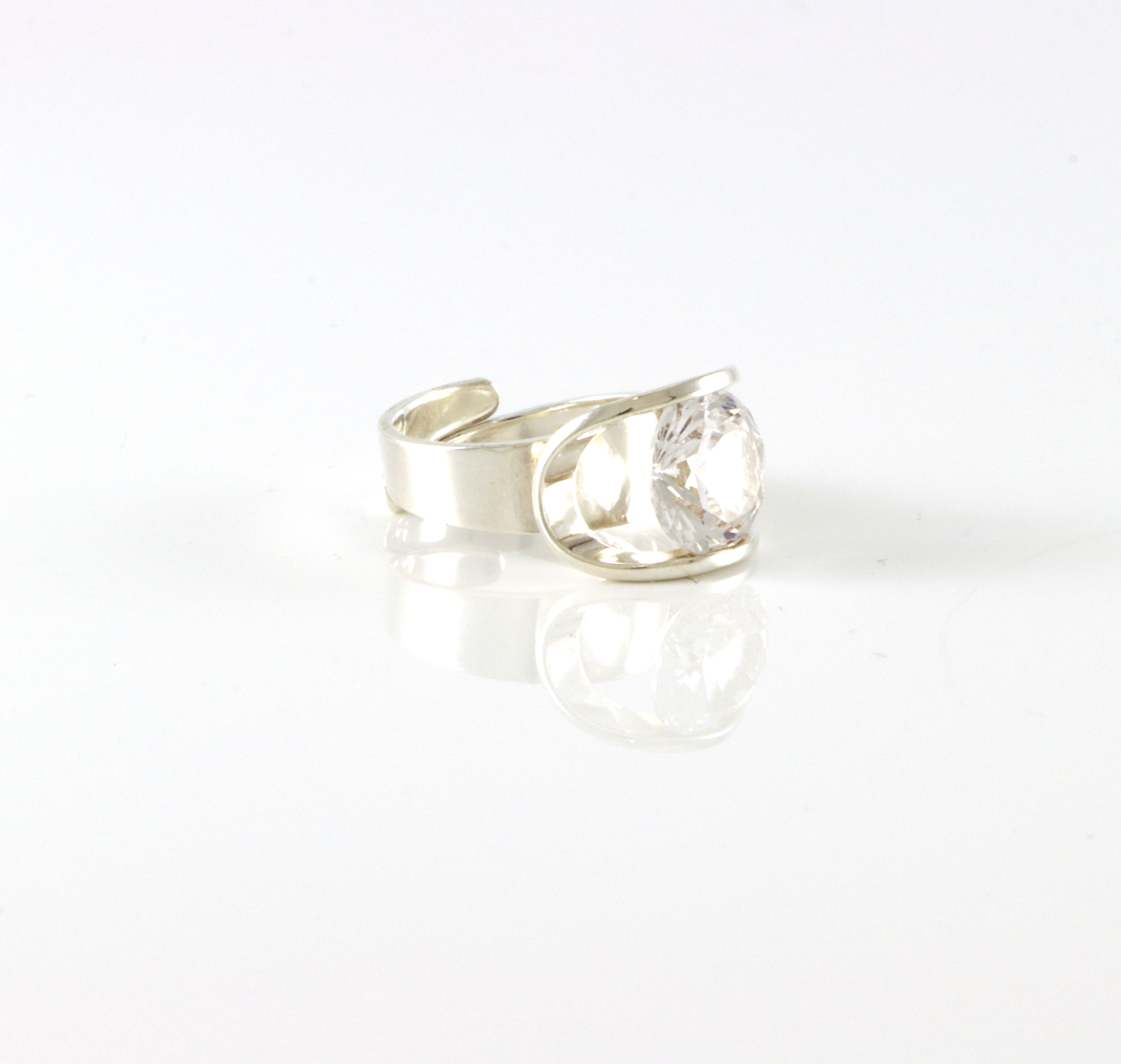 Sølvringer med stein