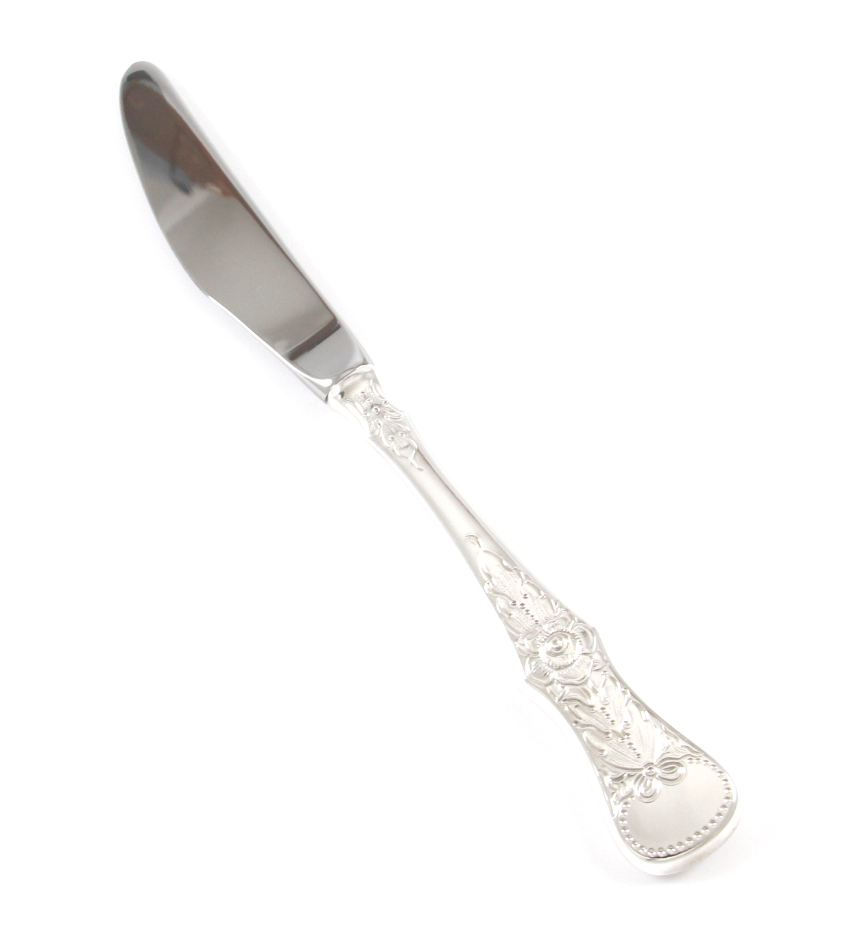 Flat Rose spisekniv i sølv