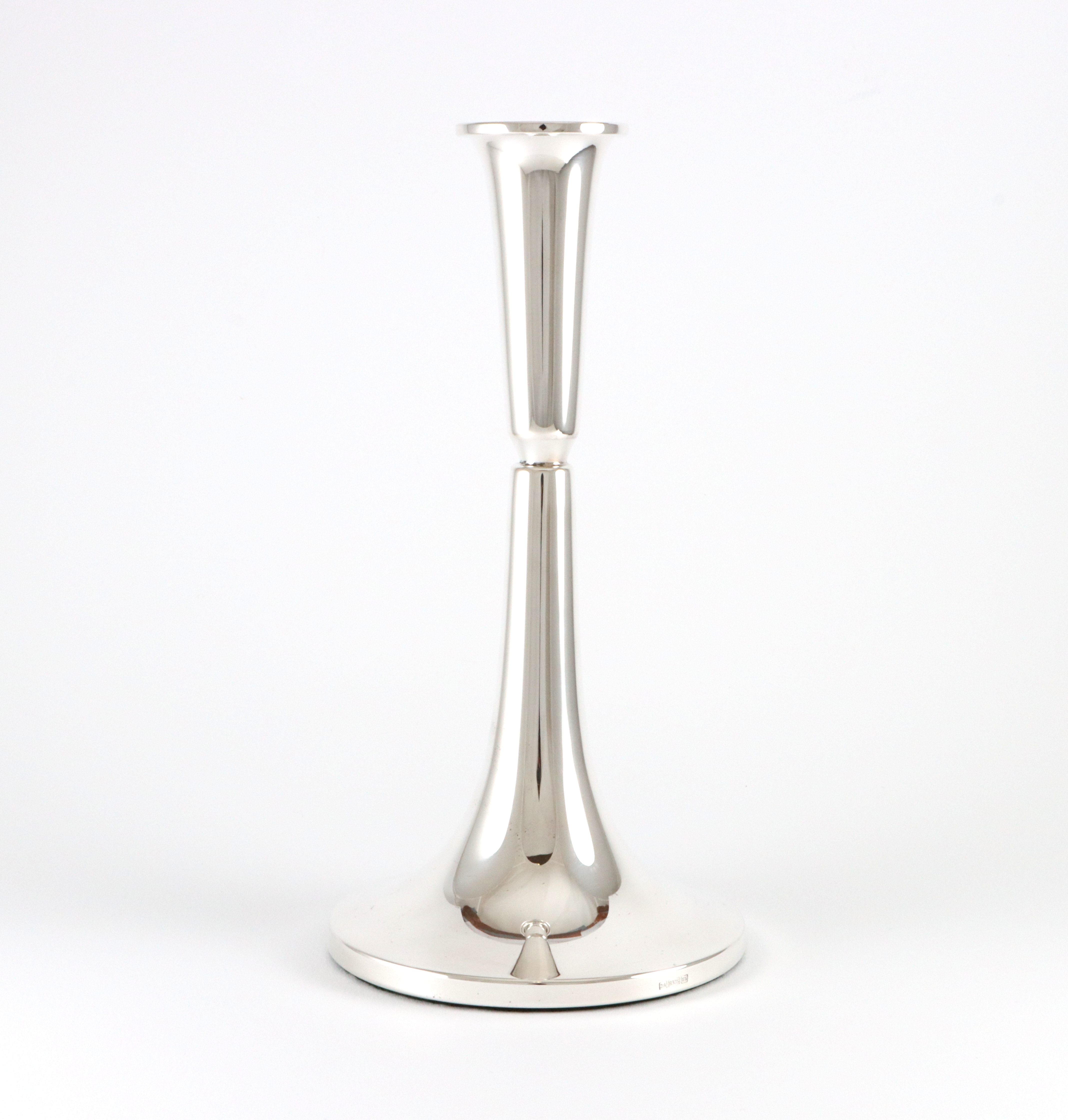 "Adel" lysestake i 830 Sølv