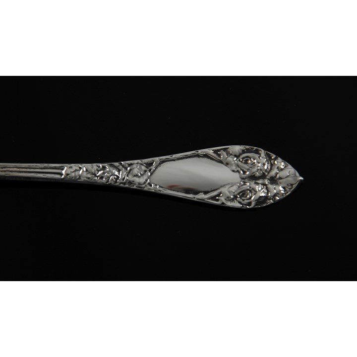Opphøiet Rose spisekniv i sølv på 19,6 cm