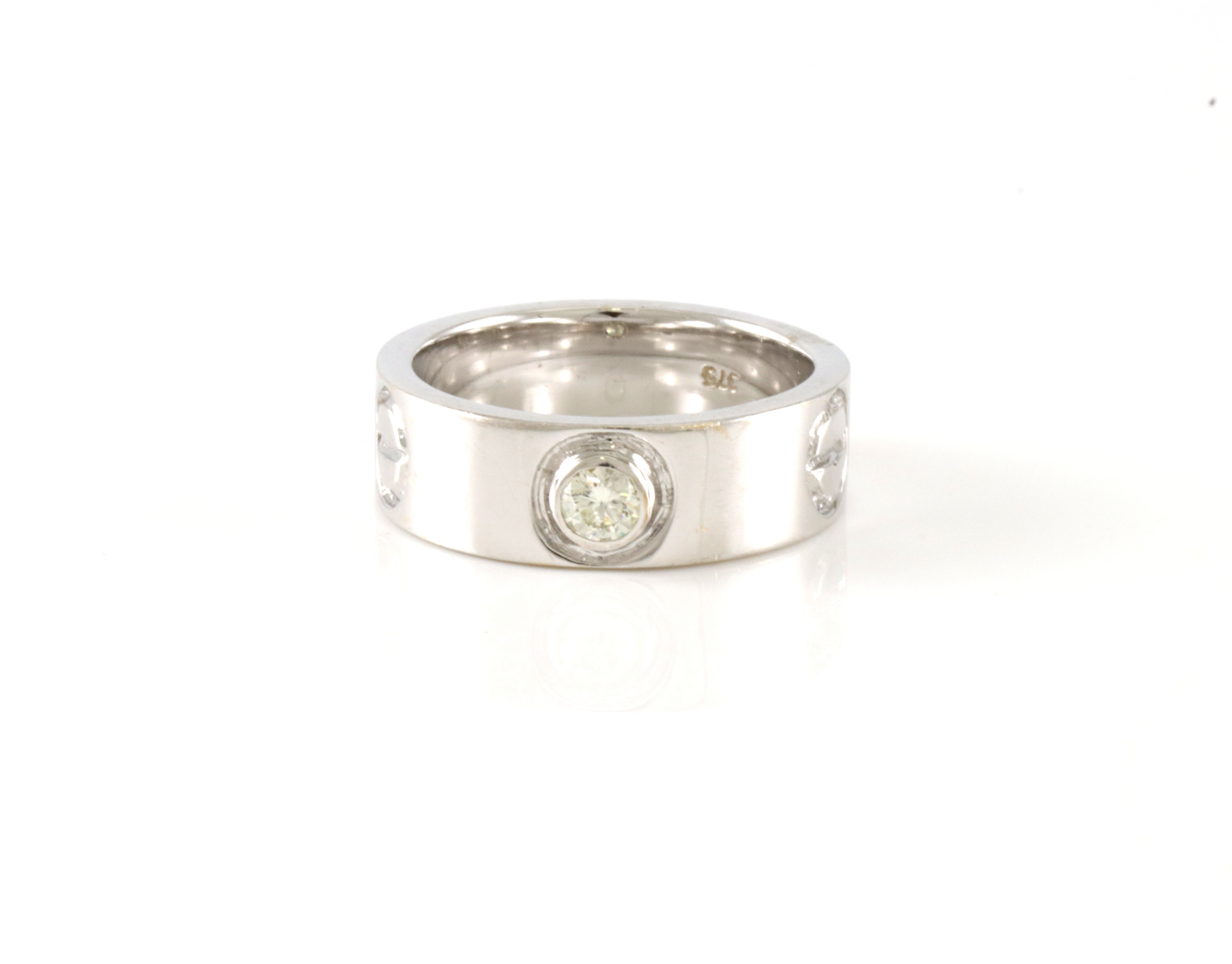 Cartier-inspirert ring med diamant på 0,20 ct