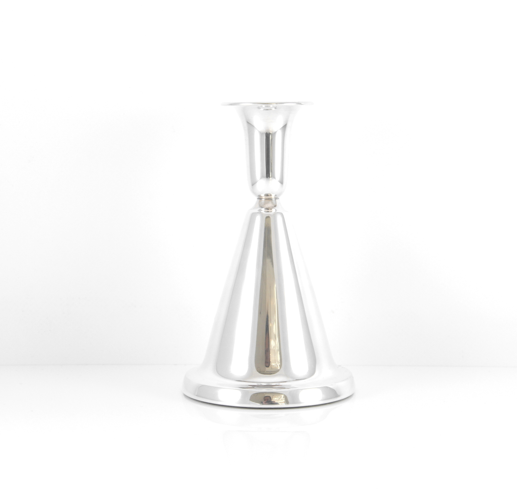 Klokkelysestake i sølv fra Th. Marthinsen