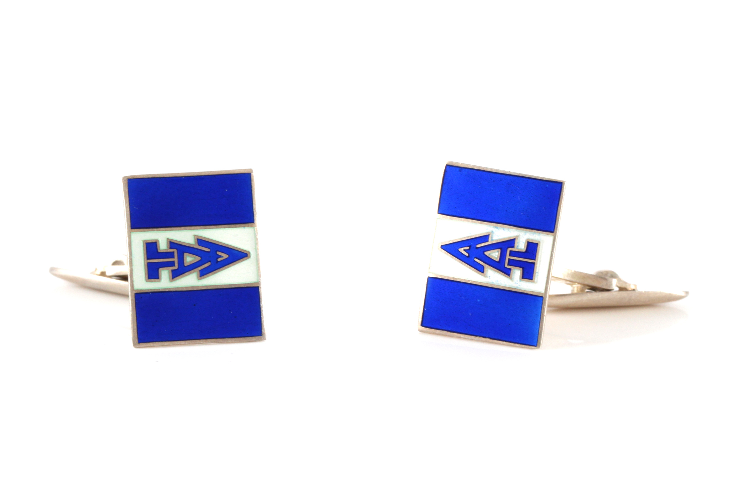 Emaljerte mansjettknapper