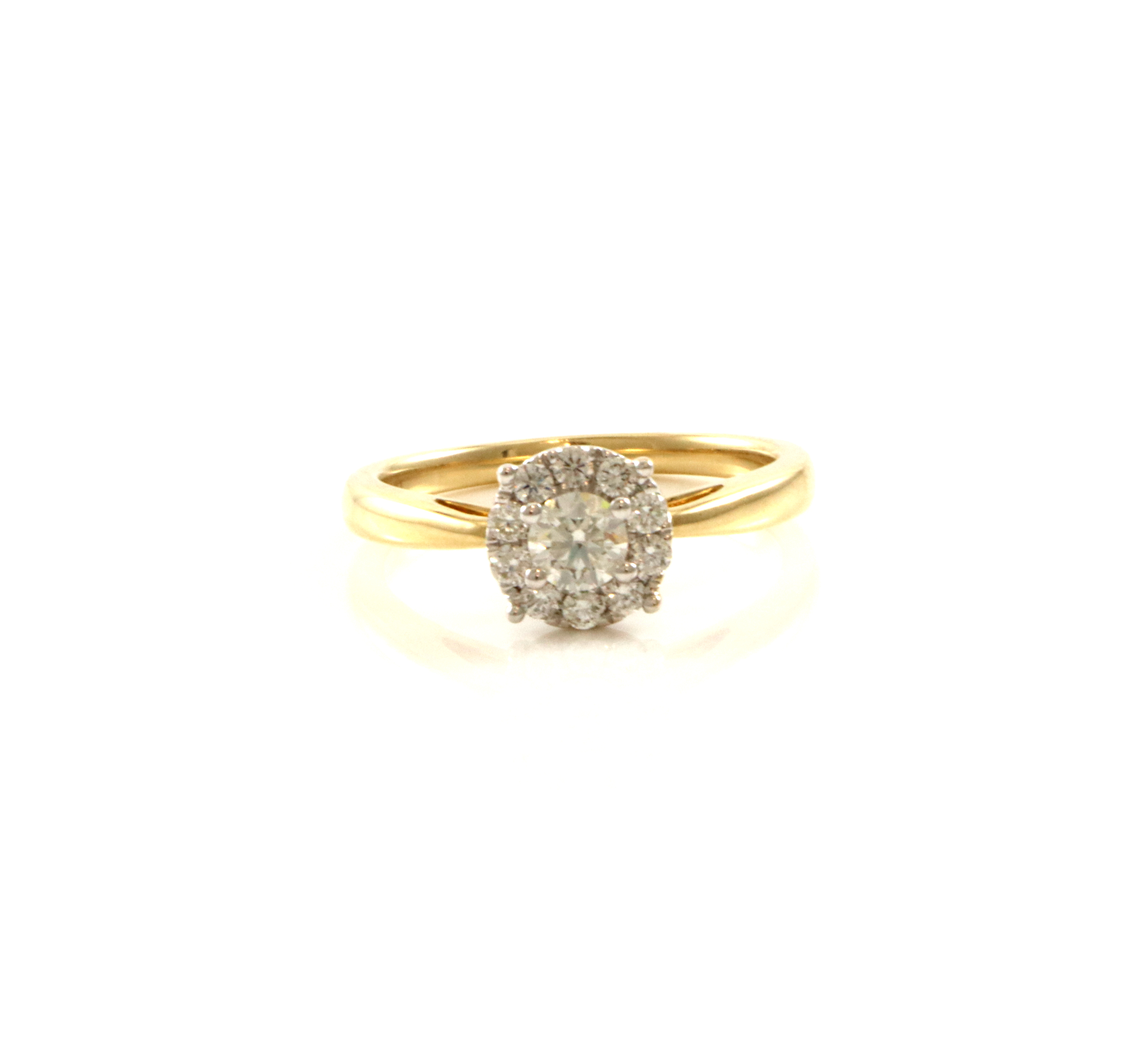 Rosettring med diamanter på ca tot 0,5 ct. Chanti