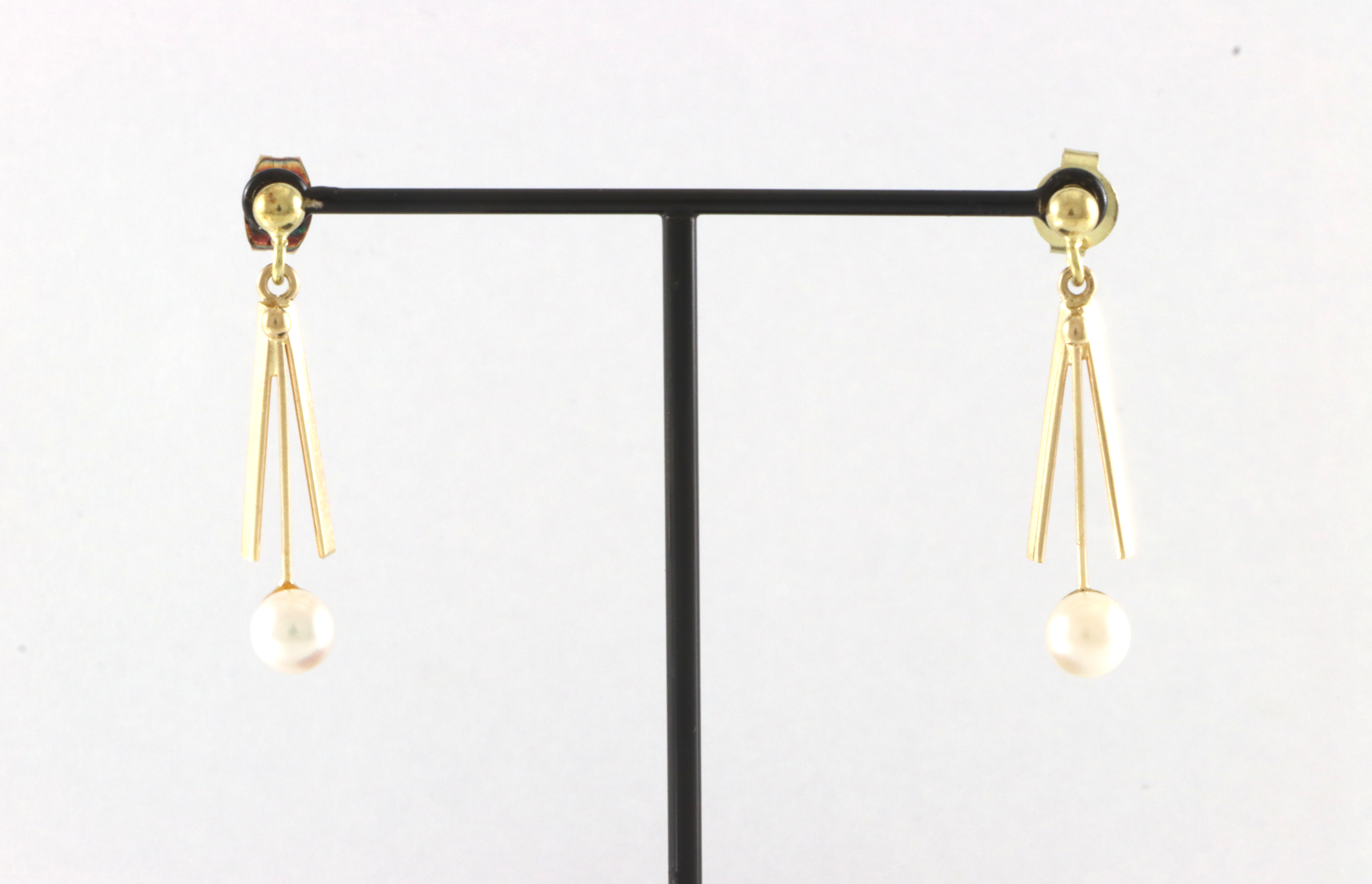 Retro øredobber med perler