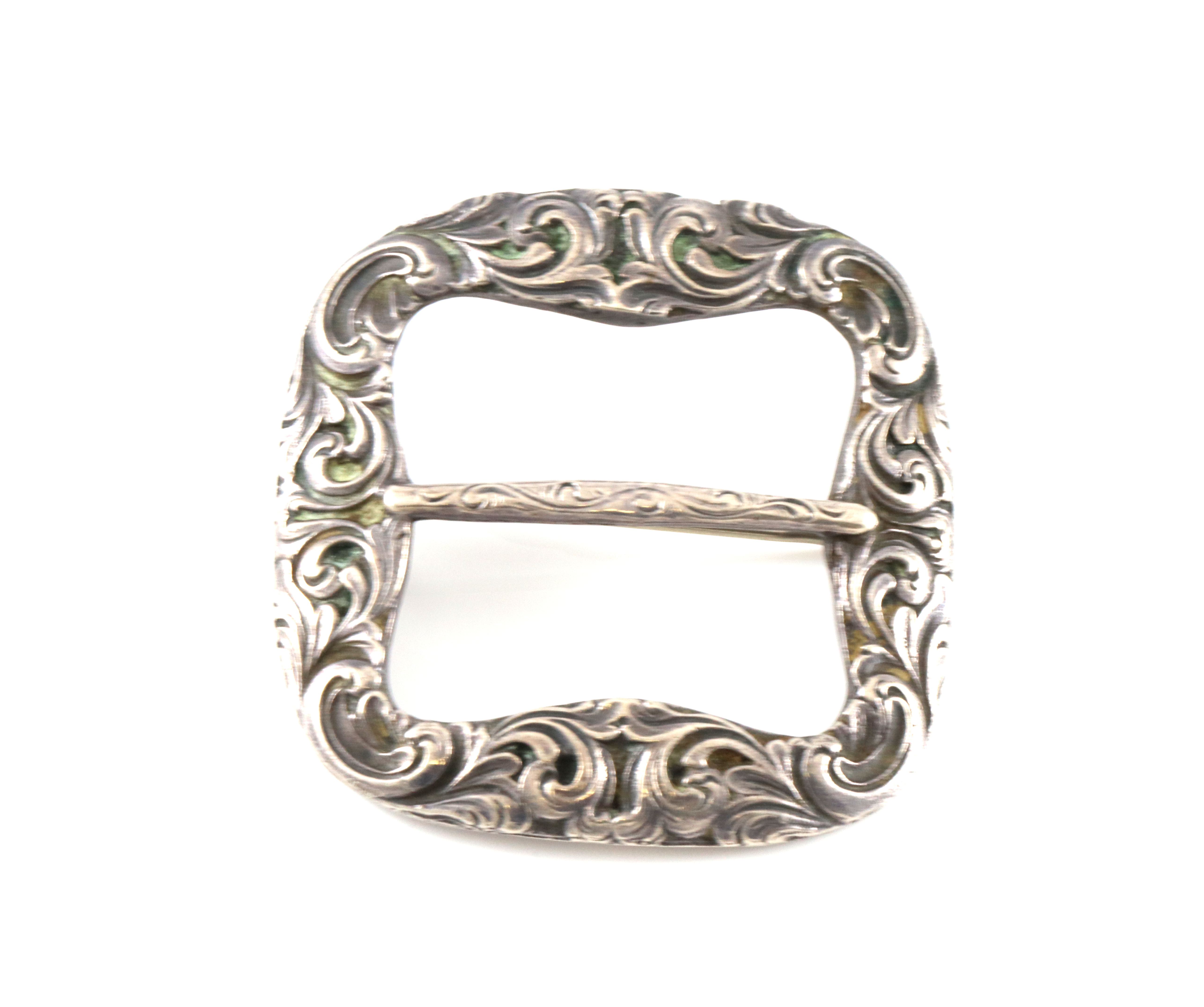 Brosje i sølv, akantus.