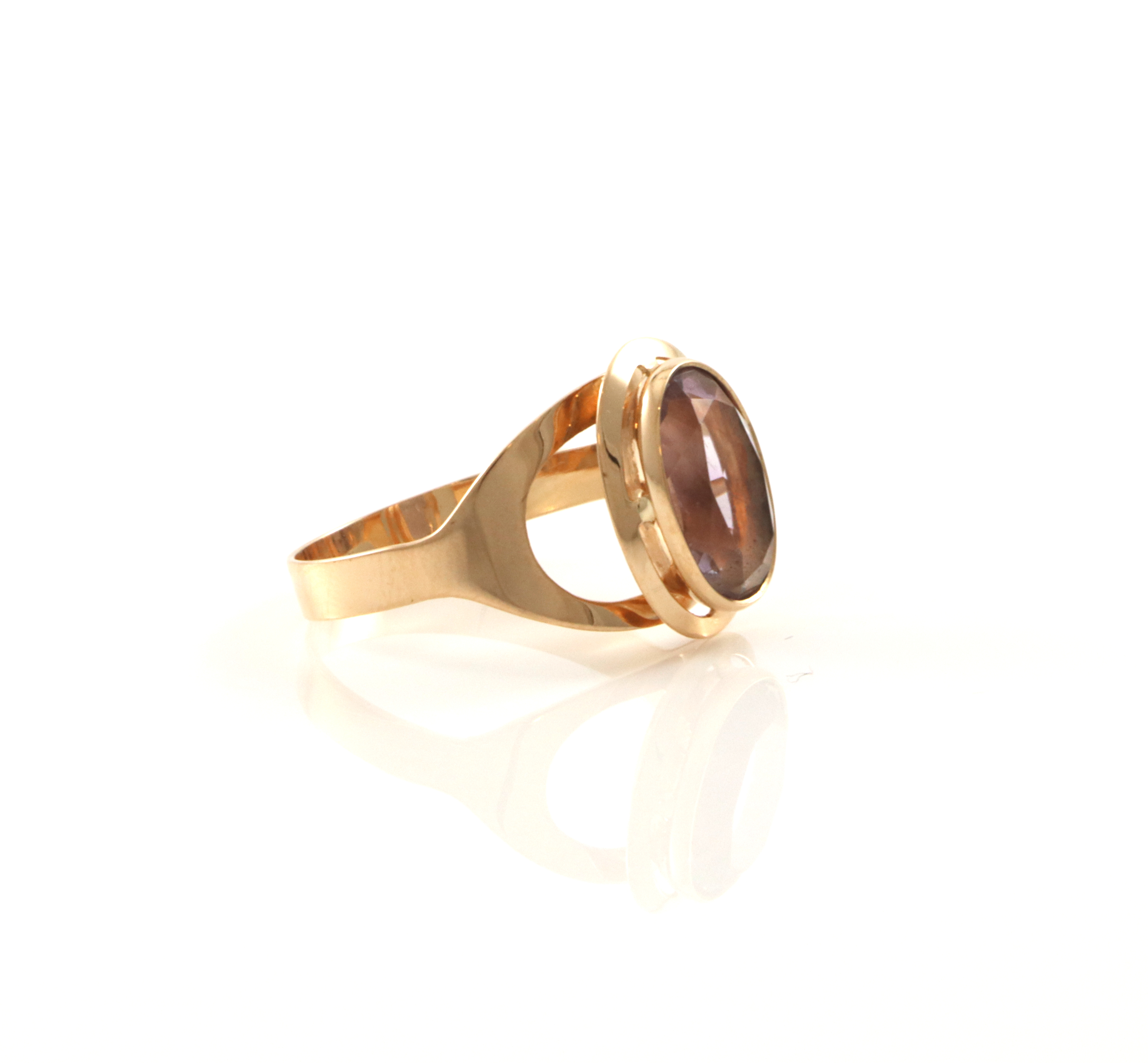 Retro ring med ametyst. Aksel Holmsen