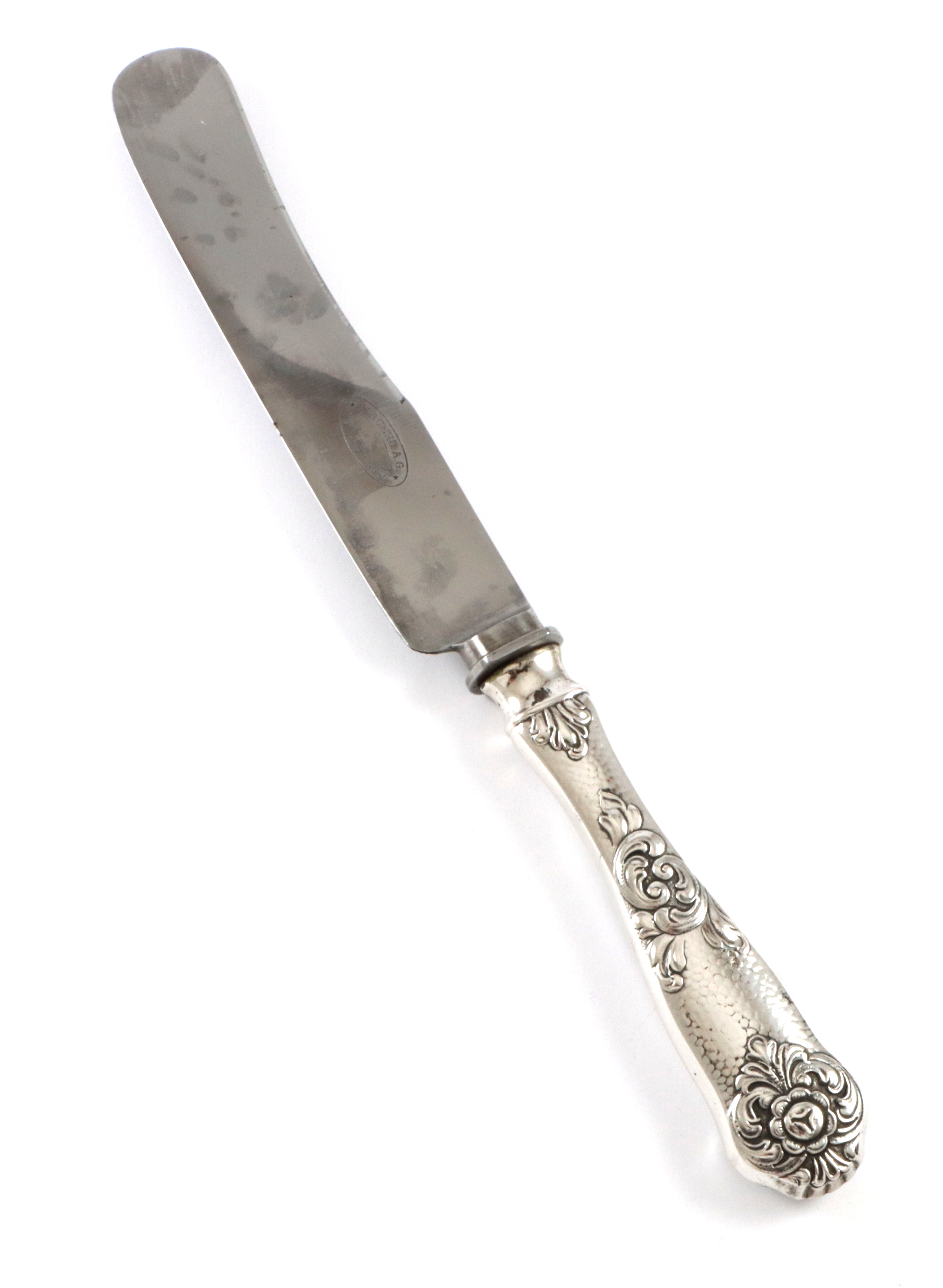 Dovre stor spisekniv i sølv på 25,3 cm